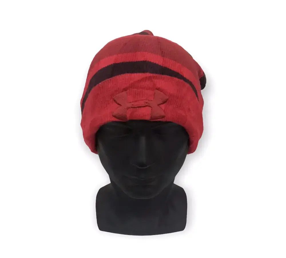 Under Armour × Vintage Under Armour Stripe Beanie Hat Size ONE SIZE - 1 Thumbnail