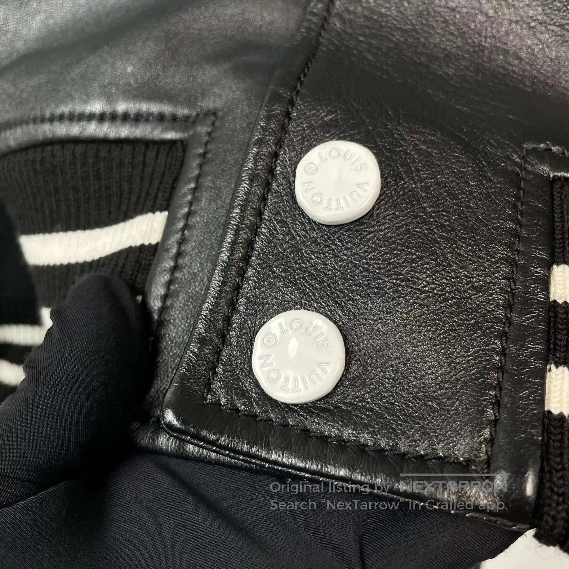 Louis Vuitton Black Varsity Jacket with Embroidered Patches. Size US L / EU 52-54 / 3 - 4 Thumbnail