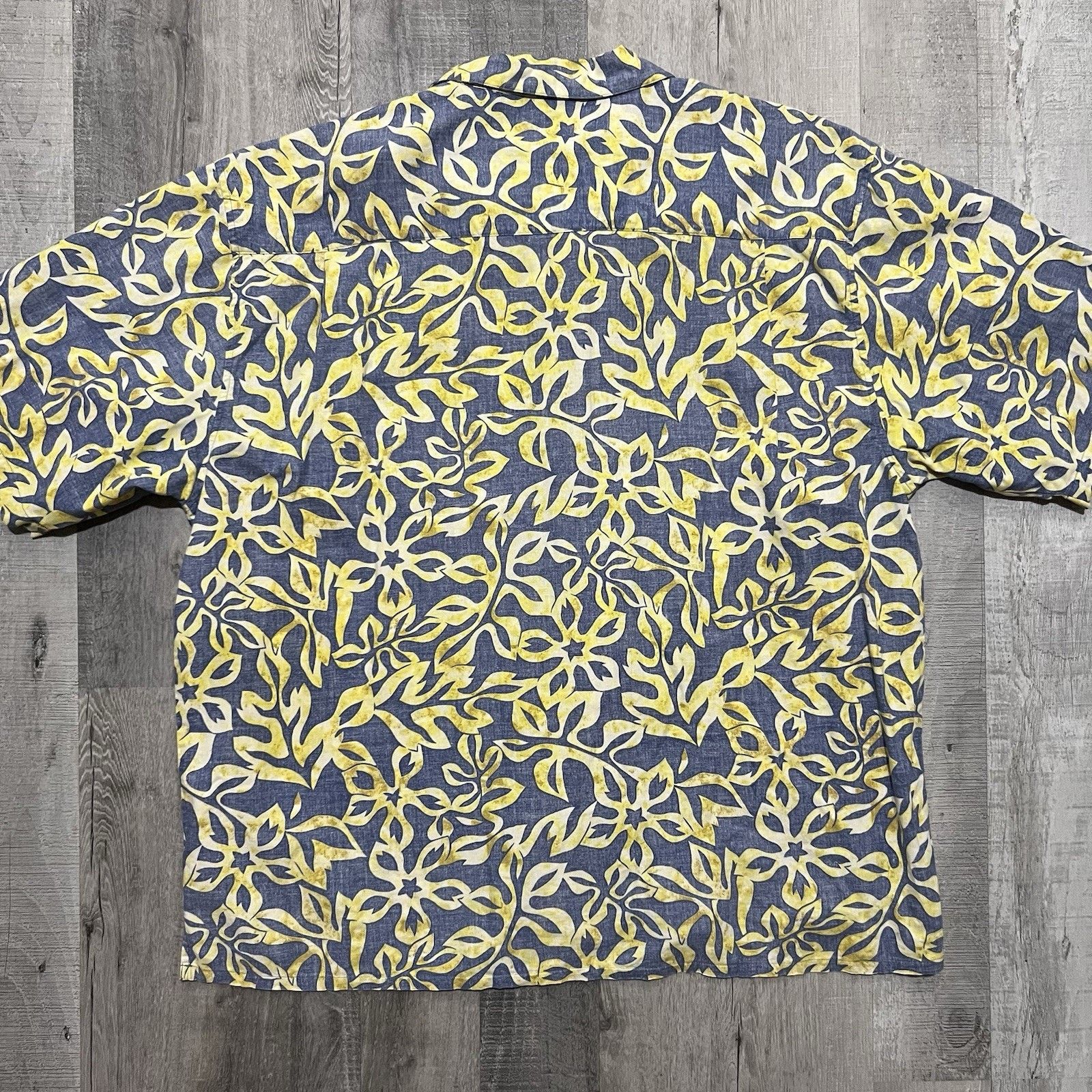 Ocean Pacific VTG Ocean Pacific Blue/Yellow Floral Surf Beach Hawaii Shirt Size US XXL / EU 58 / 5 - 2 Thumbnail