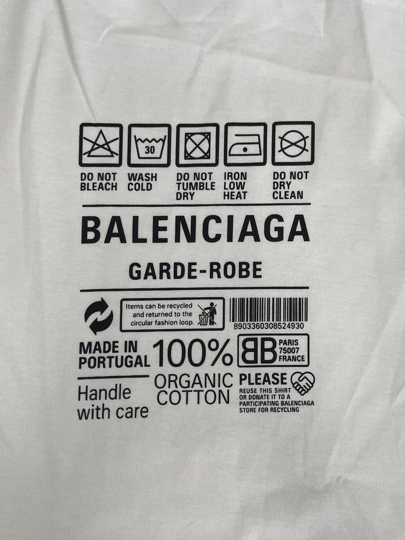 Balenciaga Balenciaga Letter Logo geometric print crewneck T-shirt Size L / US 10 / IT 46 - 3 Thumbnail