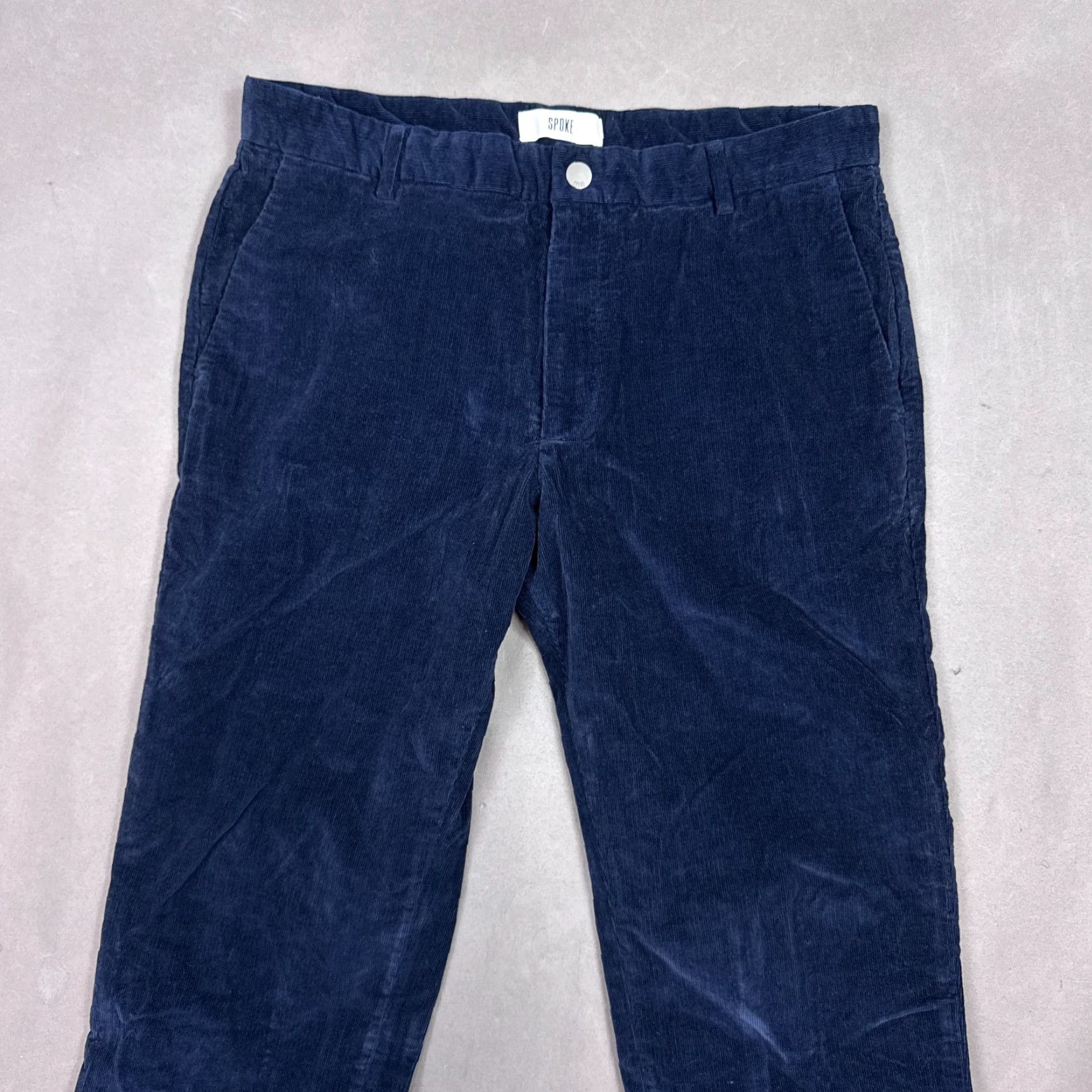 Vintage Spoke Pants Mens 33x30 Blue Corduroy Sharps Build A Office Work Stretch Dress Pants Size US 30 / EU 46 - 2 Thumbnail
