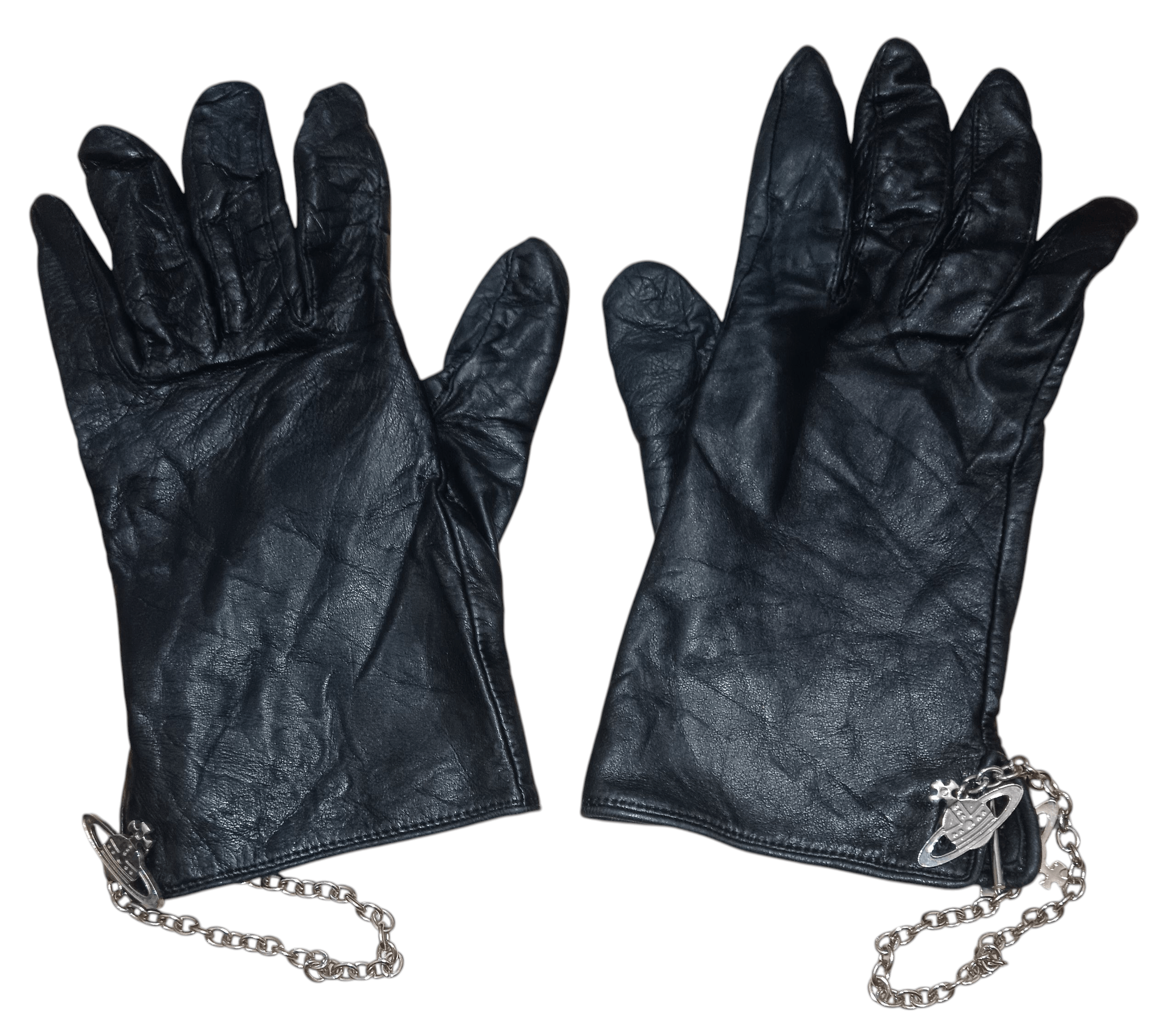 Vivienne Westwood VIVIENNE WESTWOOD SHEEPSKIN GLOVES WITH ORB LOGO HARDWARE Size ONE SIZE - 2 Thumbnail