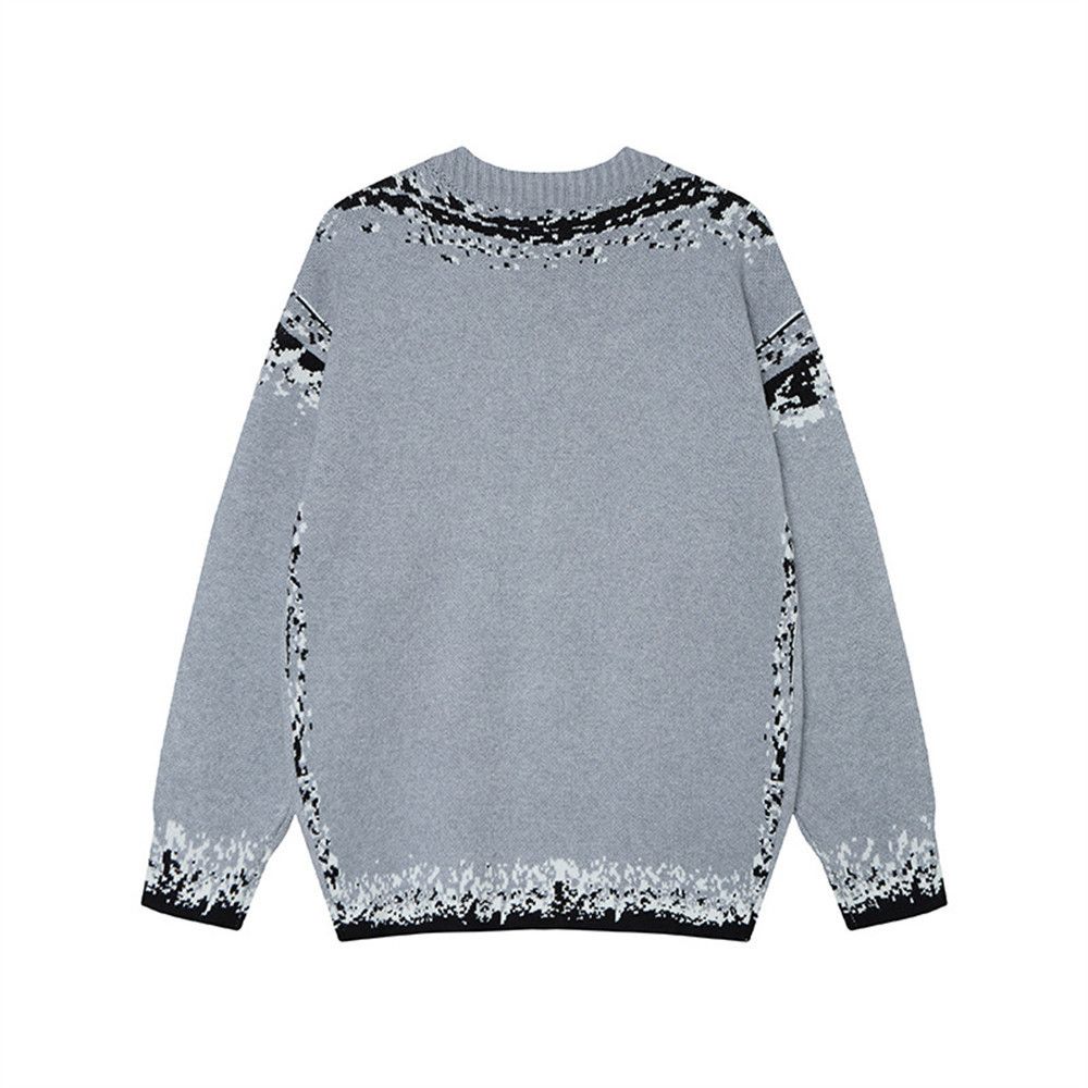 Vintage Loose casual men's street butterfly V-neck knitted cardigan Size US M / EU 48-50 / 2 - 2 Thumbnail