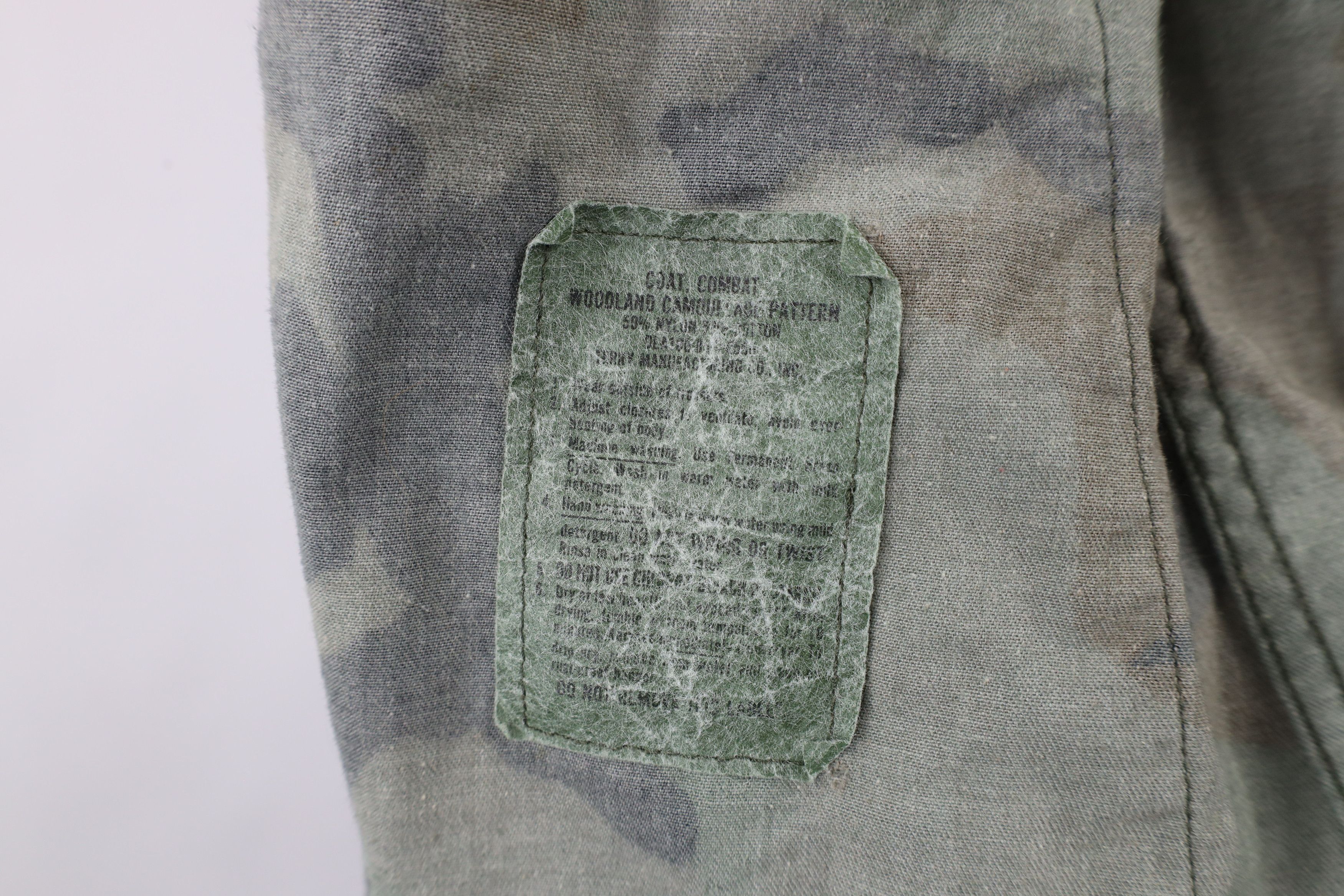 Vintage Vintage 90s Woodland Camouflage Combat Coat Jacket USA Size US M / EU 48-50 / 2 - 10 Thumbnail