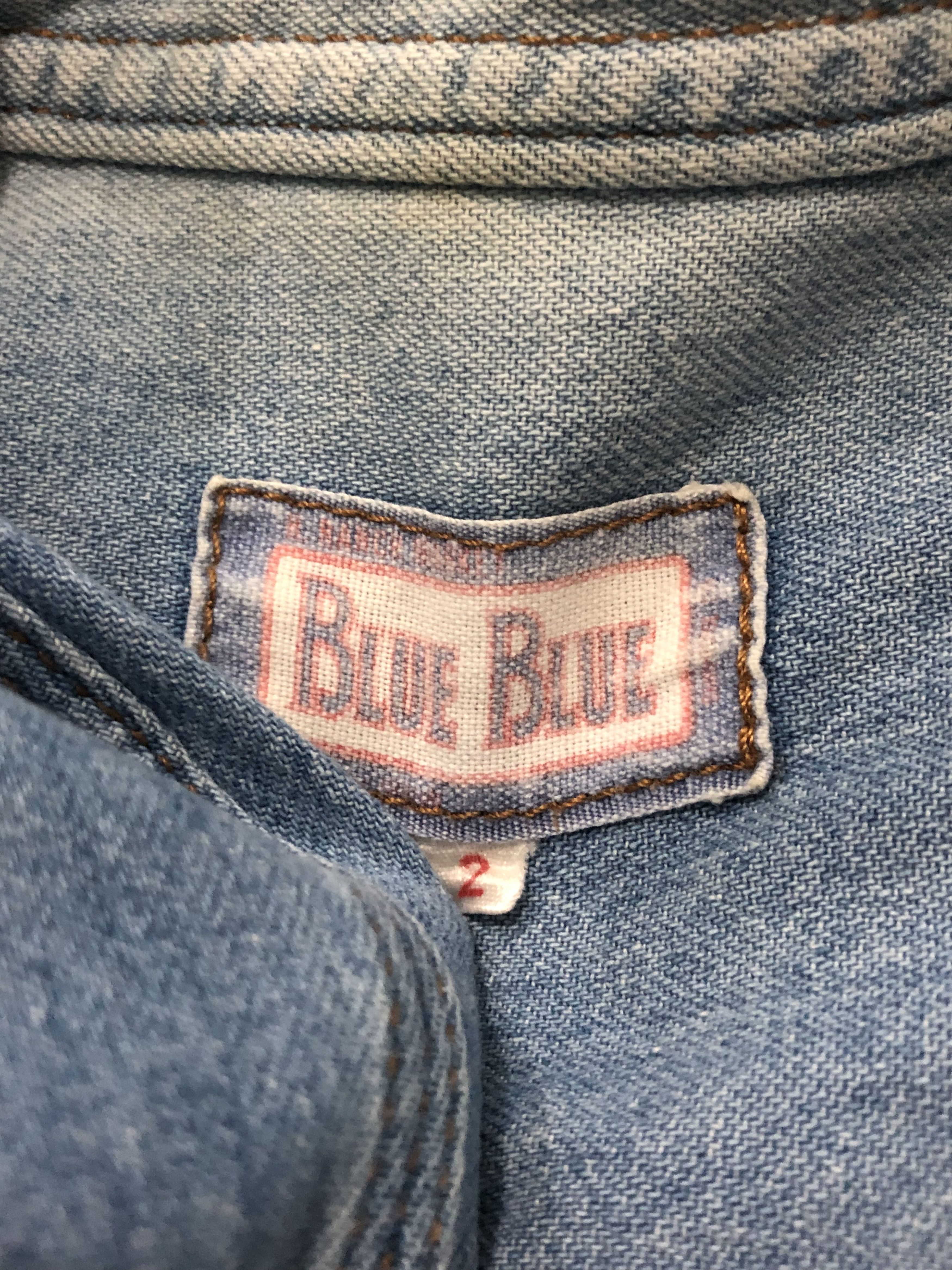 Blue Blue Japan × Japanese Brand × Vintage Vintage Worn Blue Blue Button Up Denim Shirt Size US M / EU 48-50 / 2 - 6 Thumbnail