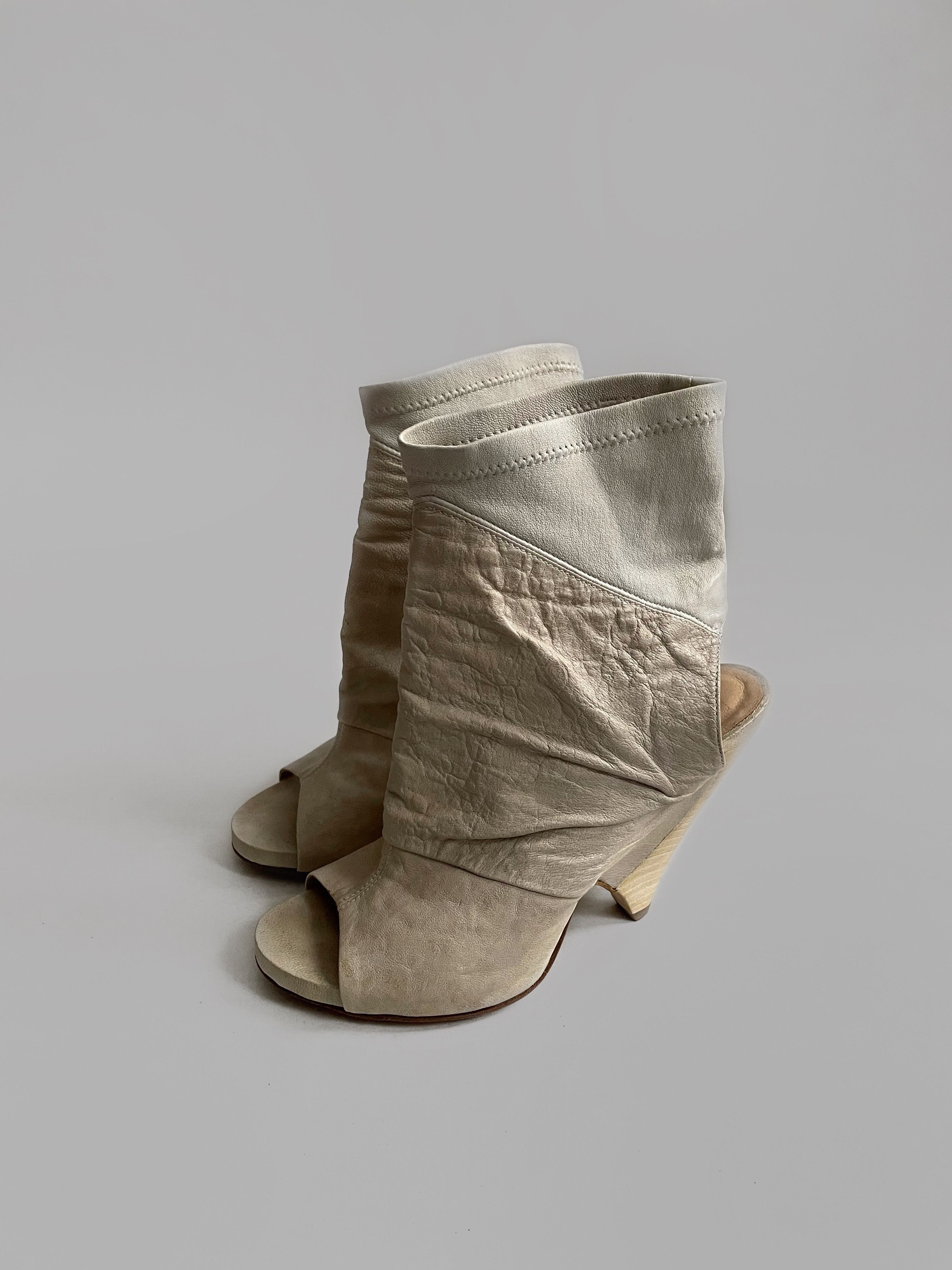 Cinzia Araia Vintage Cinzia Aria Avant-garde leather platform shoes Size US 6.5 / IT 36.5 - 1 Thumbnail