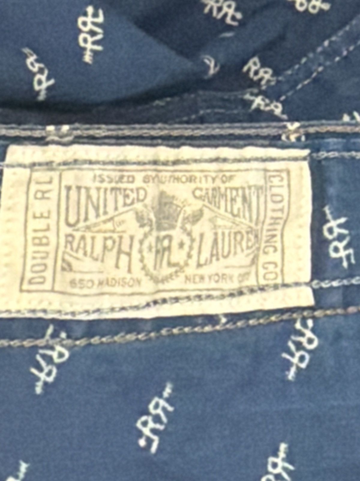 RRL Ralph Lauren RRL Indigo Logo Print Workshirt Size US M / EU 48-50 / 2 - 6 Thumbnail