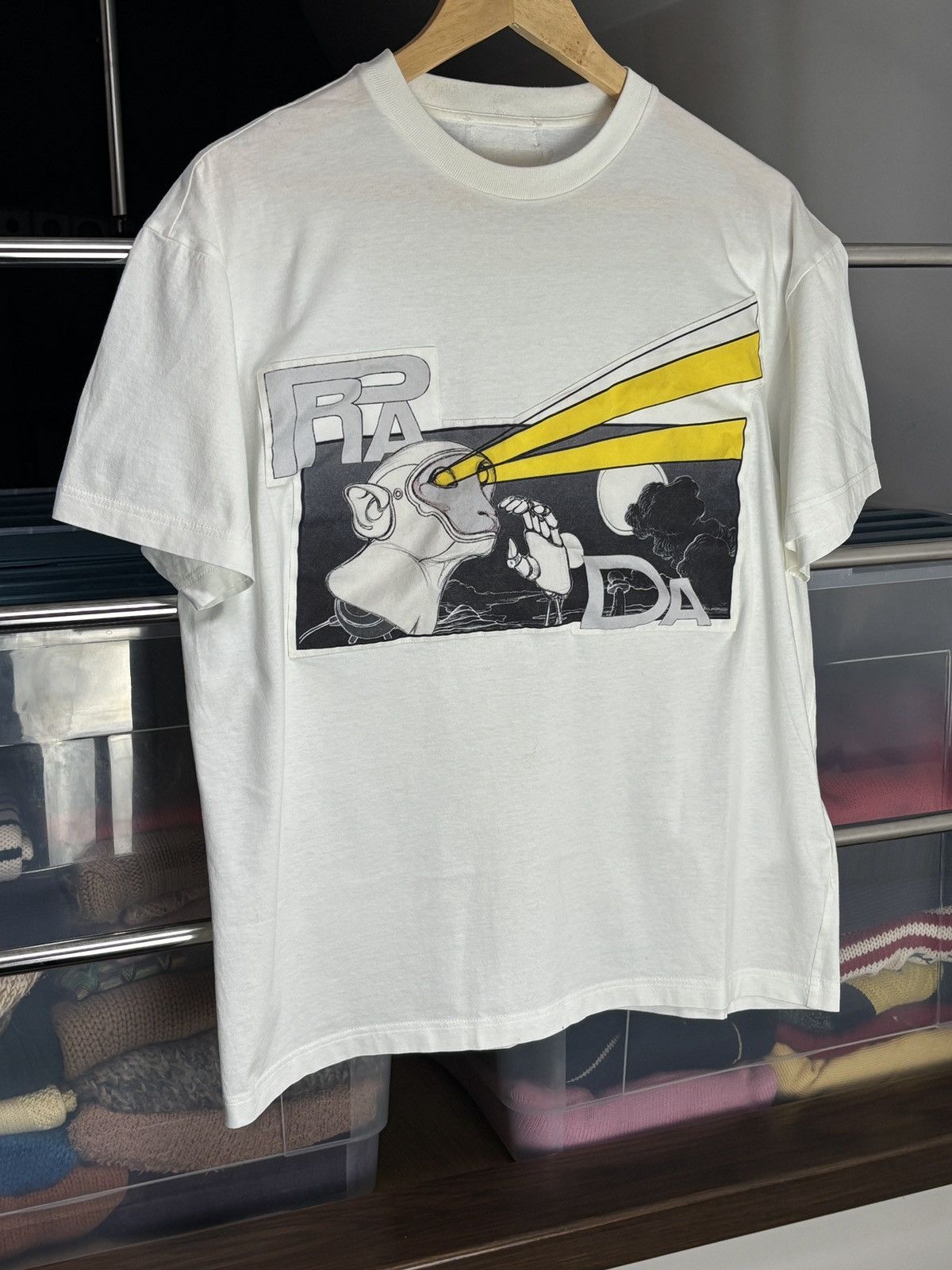 Prada Prada Futuristic Robo Monkey Boxy T-Shirt Vintage Rare Size US L / EU 52-54 / 3 - 2 Thumbnail