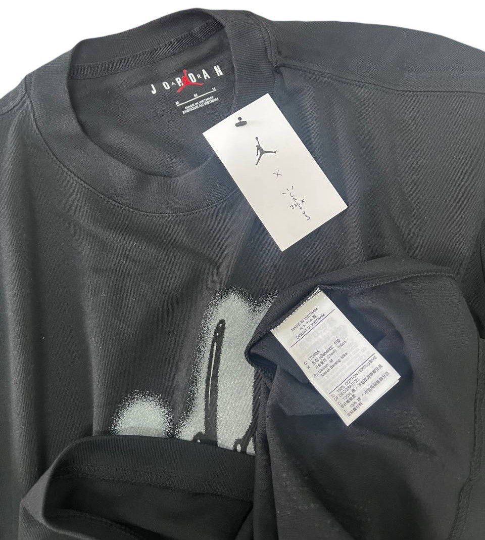 Nike × Travis Scott Nike Travis Scott x Jordan Flight Tee Black Size US M / EU 48-50 / 2 - 8 Thumbnail