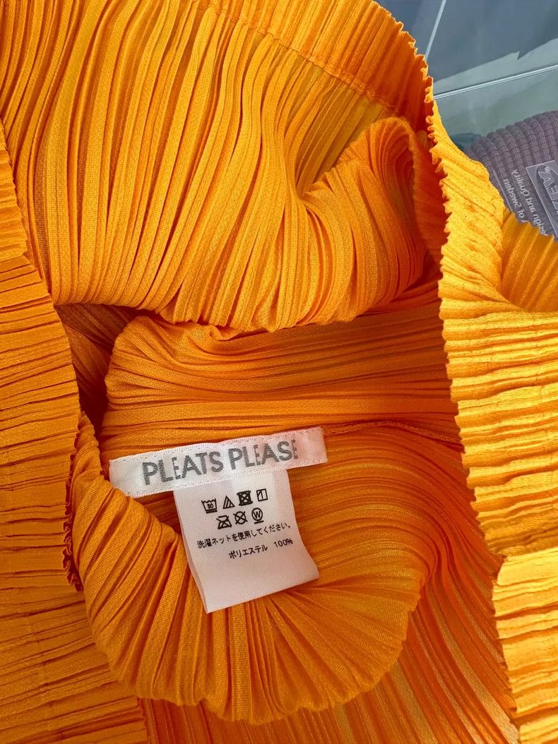 Issey Miyake issey miyake size:3 Orange pleated coat 2506-Nextarrow Size XXS / US 00 / IT 34 - 5 Thumbnail