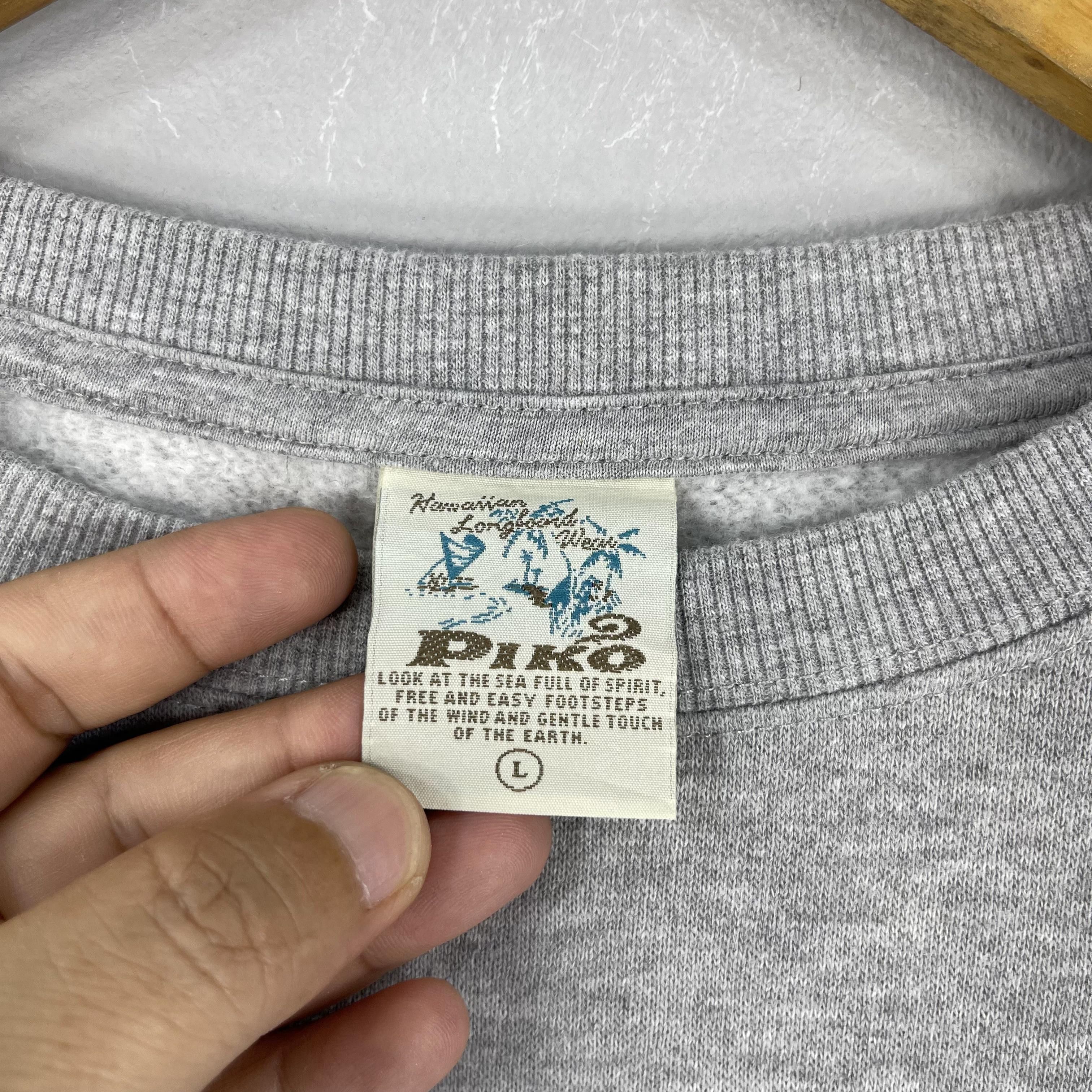 Vintage Vintage PIKO Hawaii Surf Backhit Logo Printed Sweatshirt Size US M / EU 48-50 / 2 - 6 Thumbnail