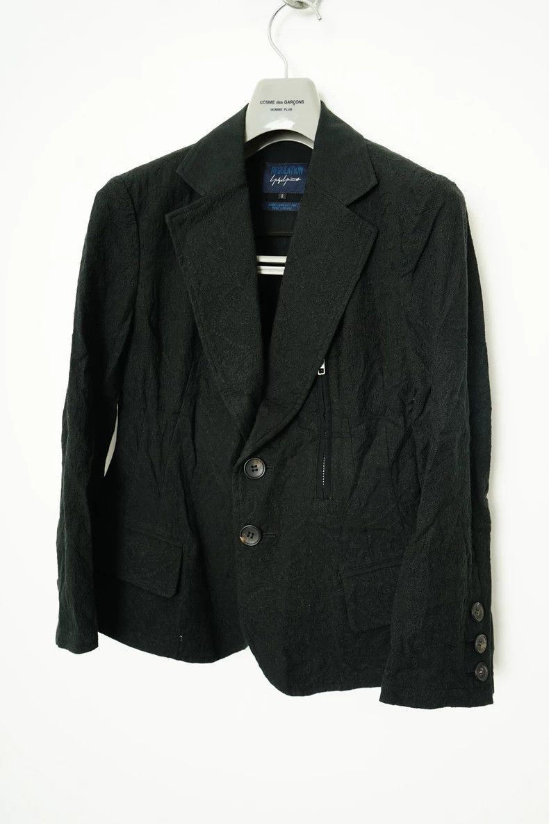 Yohji Yamamoto Yohji Yamamoto Yohji Yamamoto Embroidered Blazer Jacket Size US M / EU 48-50 / 2 - 1 Thumbnail