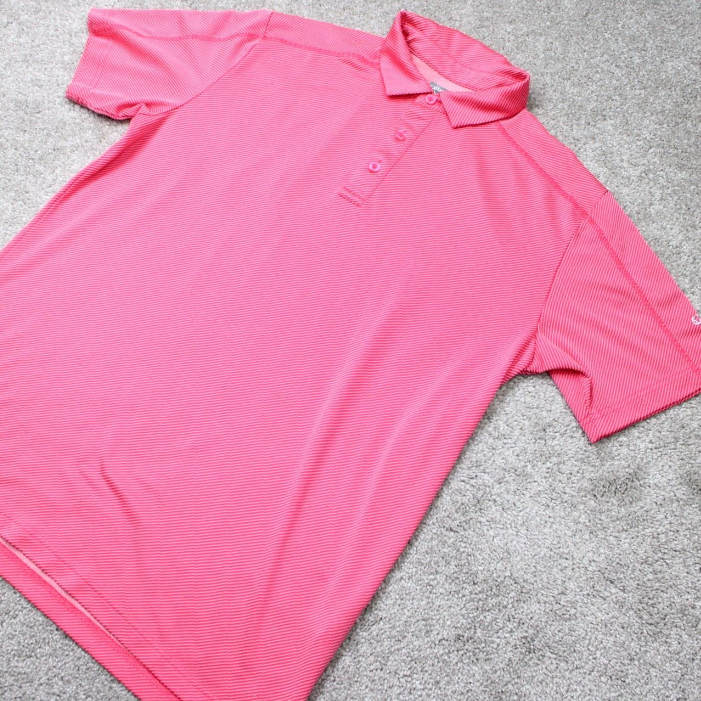 Callaway Callaway Polo Shirt Men L Pink Opti-Dri Short Sleeve Geometric Logo Sports Golf Knit Shirt Size US L / EU 52-54 / 3 - 6 Thumbnail