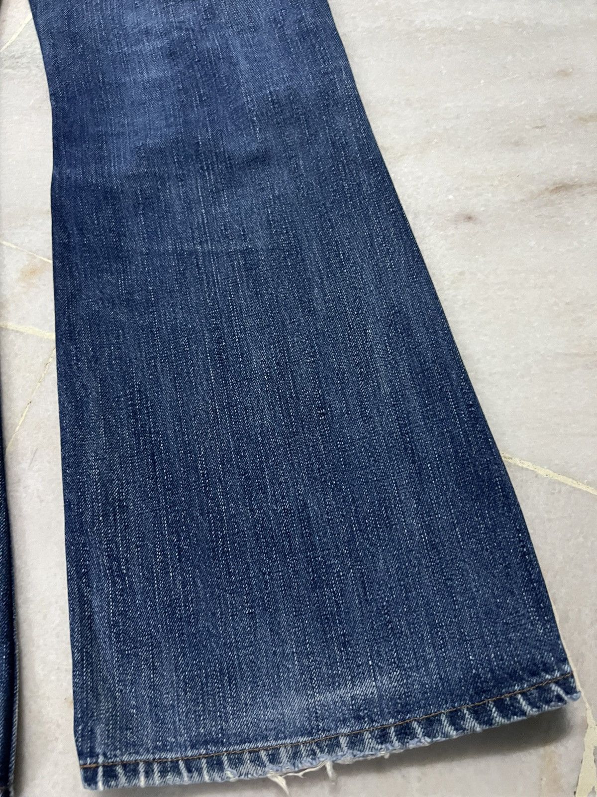 Jean × Levi's × Vintage 💥Flare💥Insane 90’s Style Levis 517 Distressed Faded Jean Size US 32 / EU 48 - 14 Thumbnail