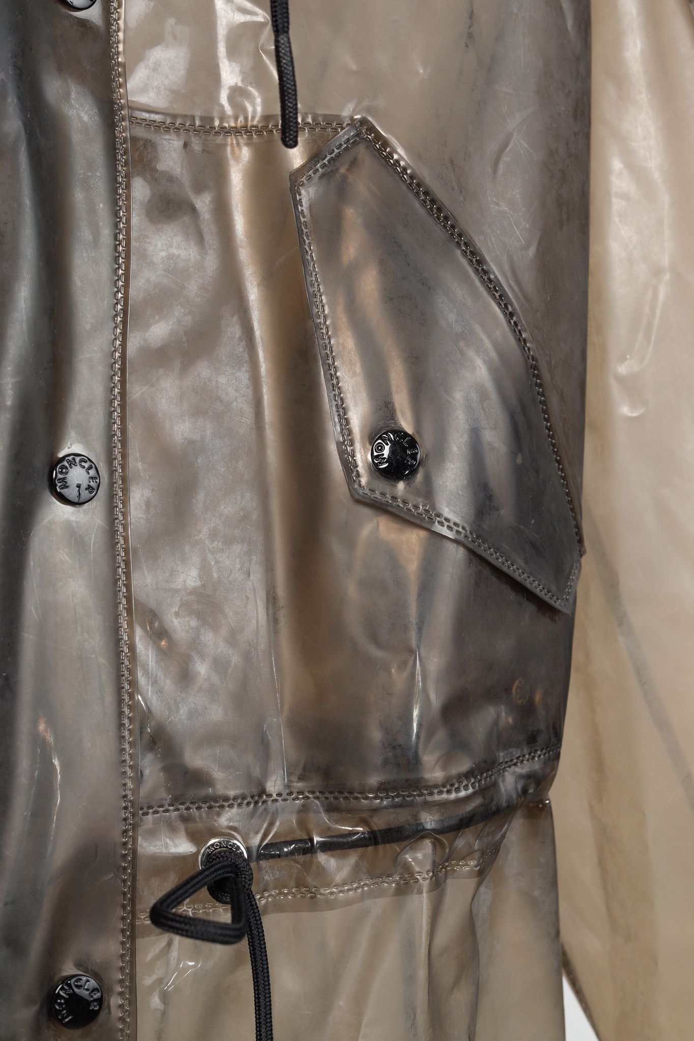 Moncler Moncler Acajou Black PVC Long Parka Size S / US 4 / IT 40 - 8 Thumbnail