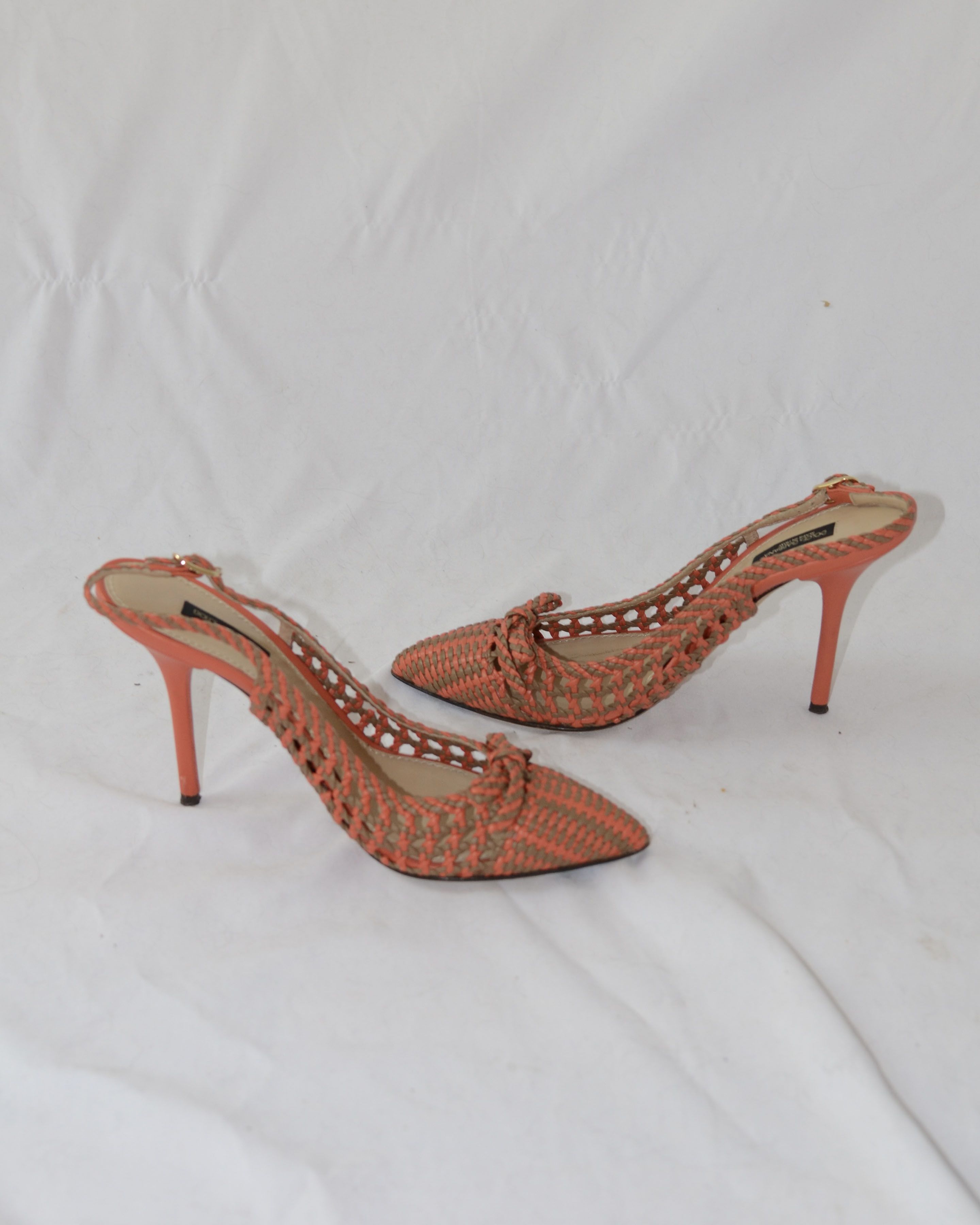 Dolce & Gabbana Dolce & Gabbana Weaved Closed Toe Pumps Size US 8 / IT 38 - 4 Thumbnail