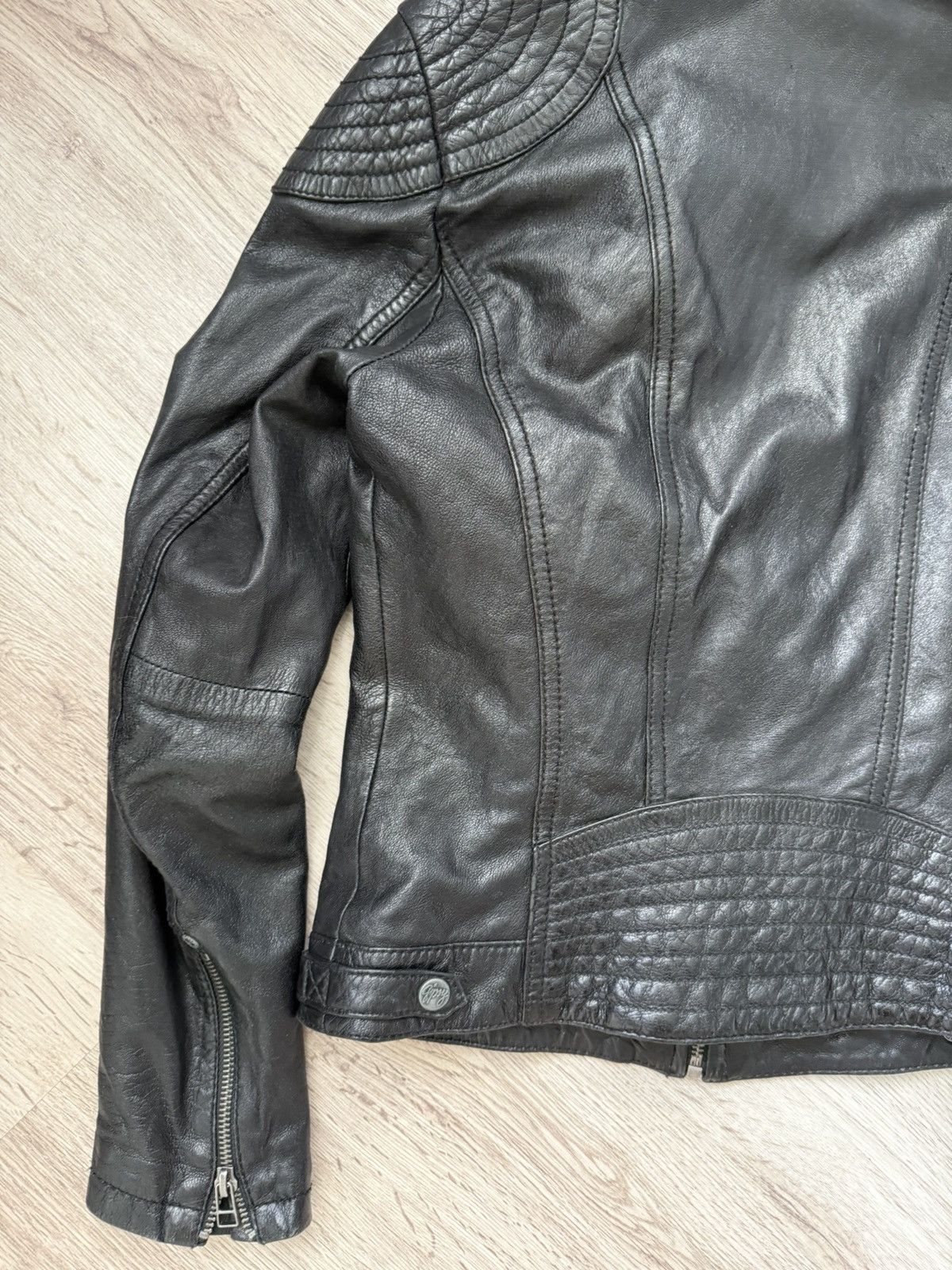 Gypsy Gipsy Leather Biker Jacket Hooded Black Moto Slim Fit Size S Size S / US 4 / IT 40 - 13 Thumbnail