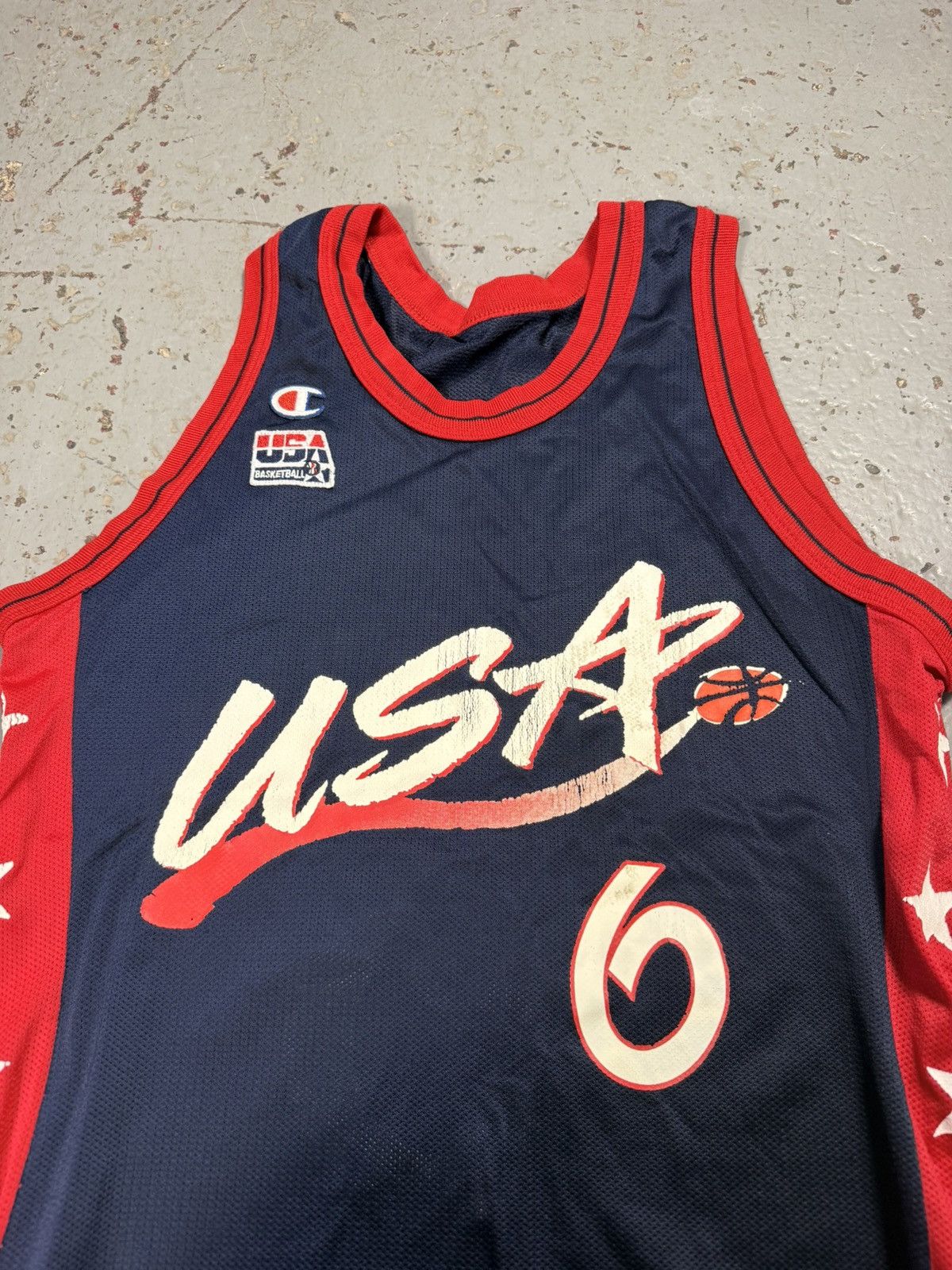 Other Insane Vintage Team USA Hardaway Champion Basketball Jersey Size US L / EU 52-54 / 3 - 2 Thumbnail