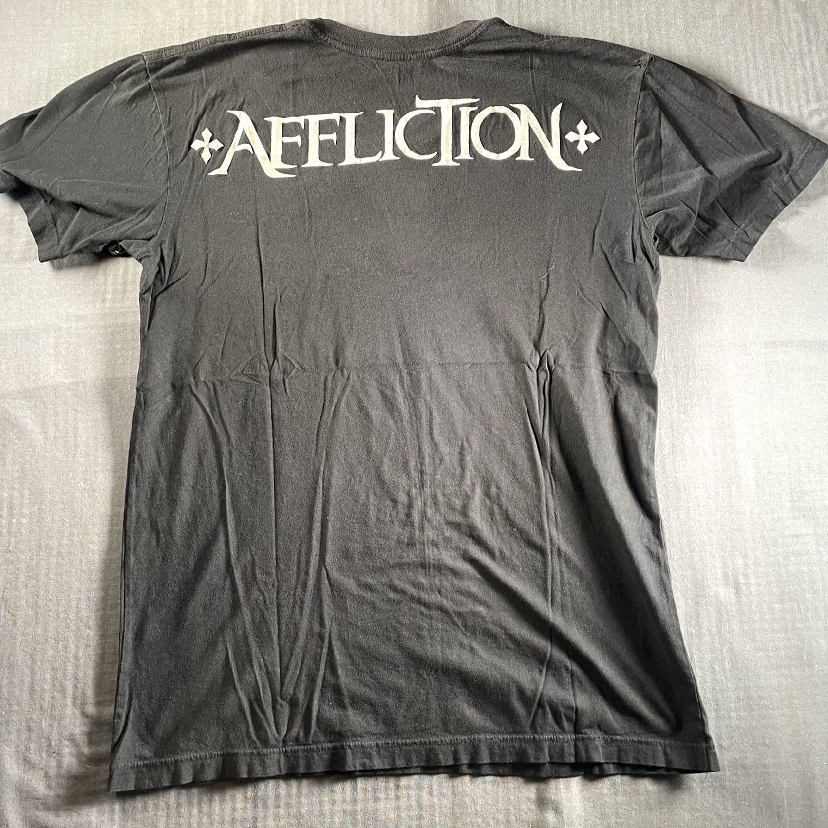Affliction Affliction Shirt Mens Large Skull Flying Short Sleeve Y2K V Neck Shirt Size US L / EU 52-54 / 3 - 4 Thumbnail