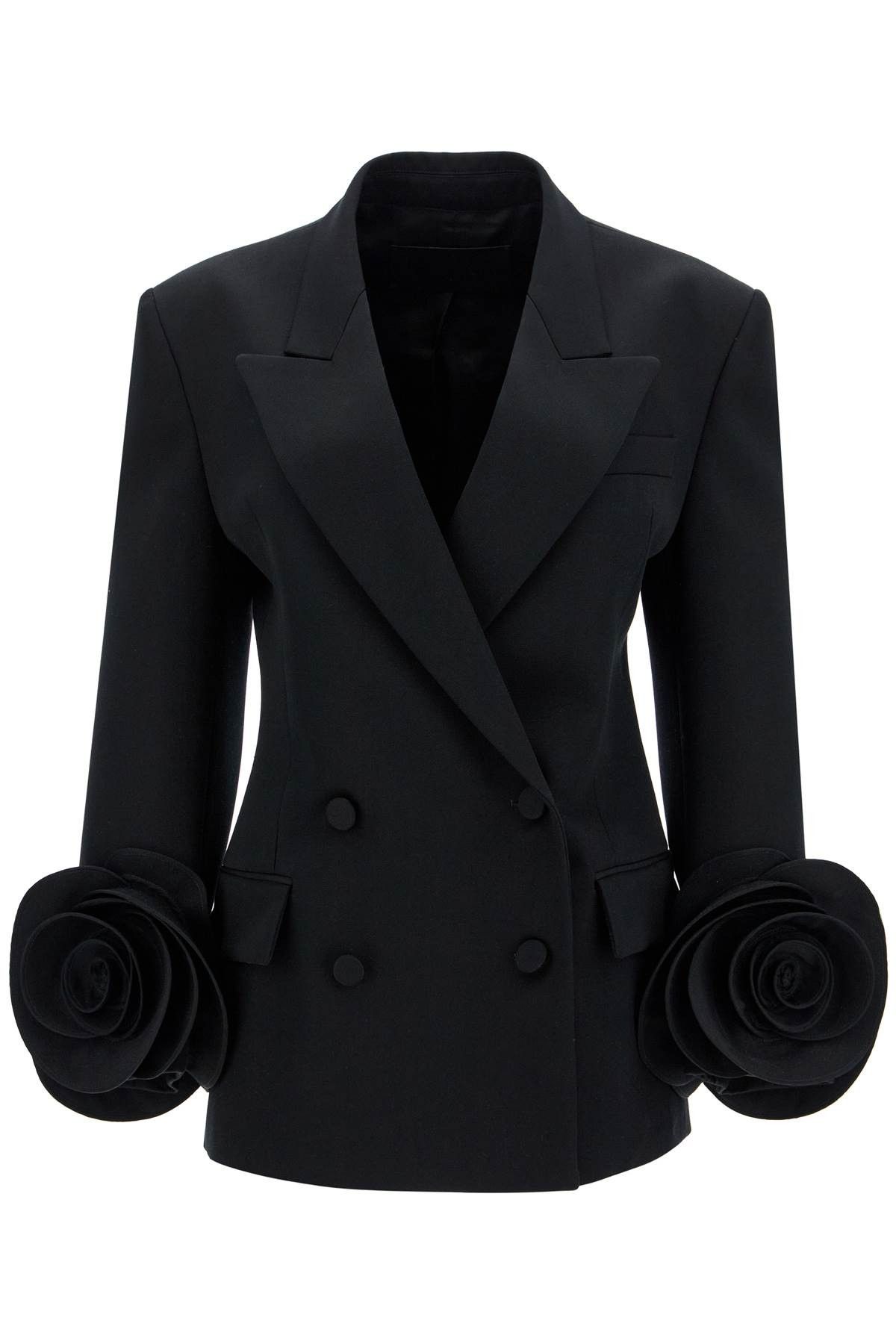 Valentino VALENTINO GARAVANI "Gray Jacket With Rose Gris Size S / US 4 / IT 40 - 1 Thumbnail