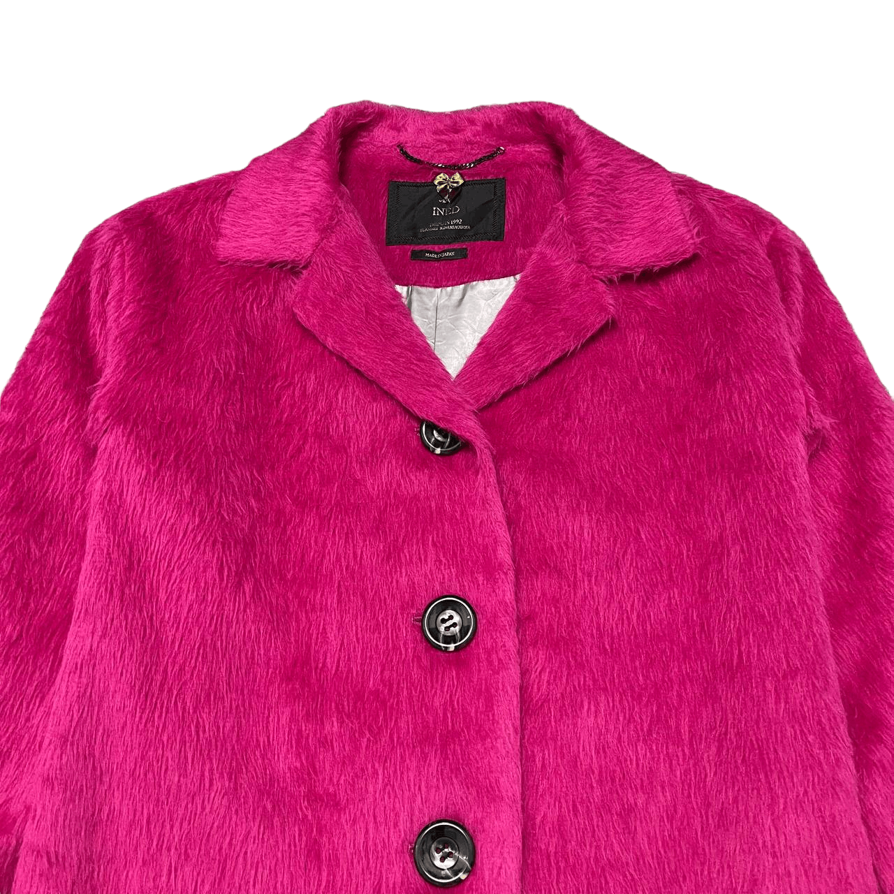 Yohji Yamamoto Ined Yohji Yamamoto Faux Fur Coat Pink Size M / US 6-8 / IT 42-44 - 2 Thumbnail