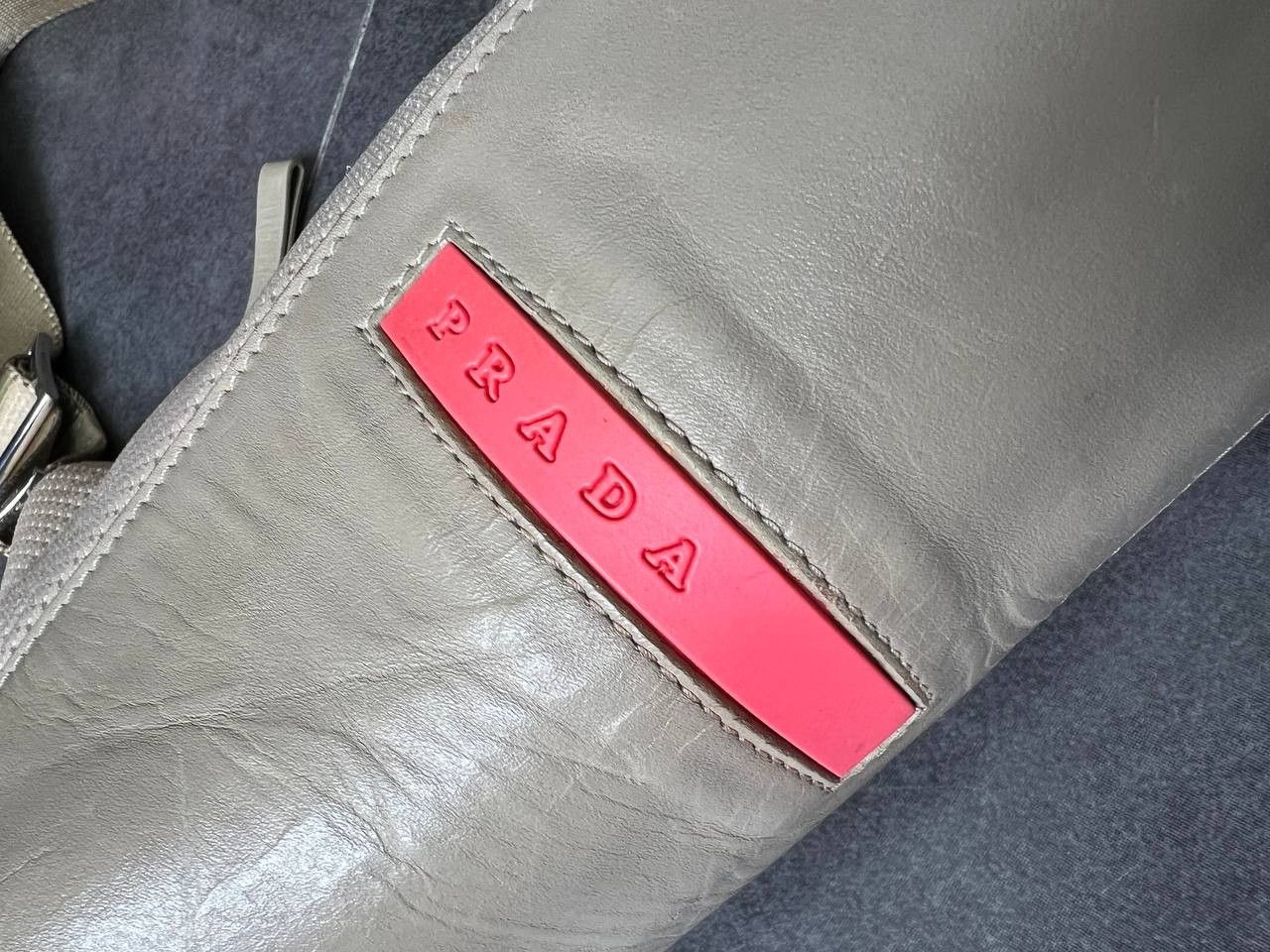 Prada Vintage 1999's Neoprene Prada Luna Rossa Red Tab Bag Size ONE SIZE - 4 Thumbnail