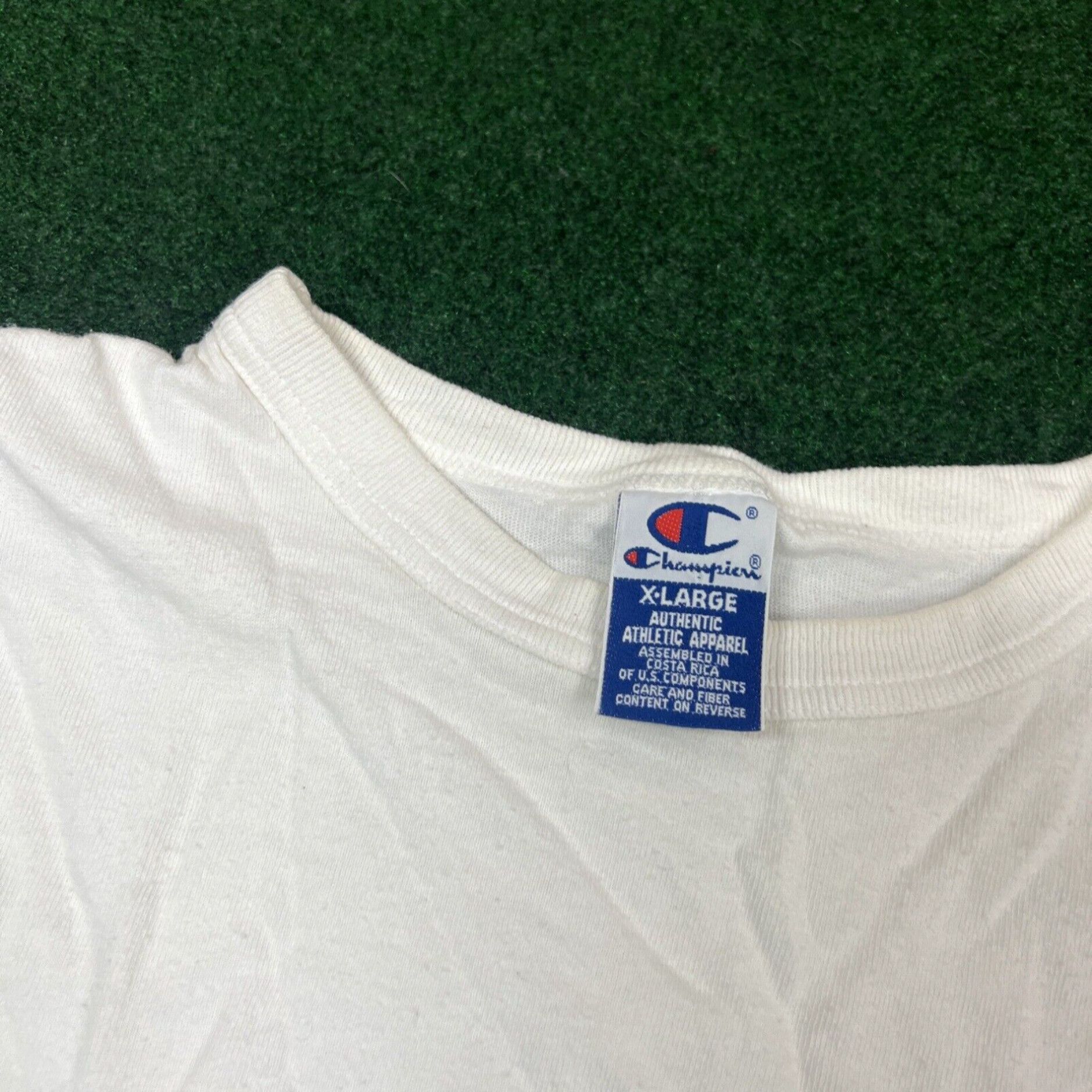 Champion Champion Shirt Mens Large White Embroidered Graphic Sleeveless Crewneck Size US L / EU 52-54 / 3 - 4 Thumbnail