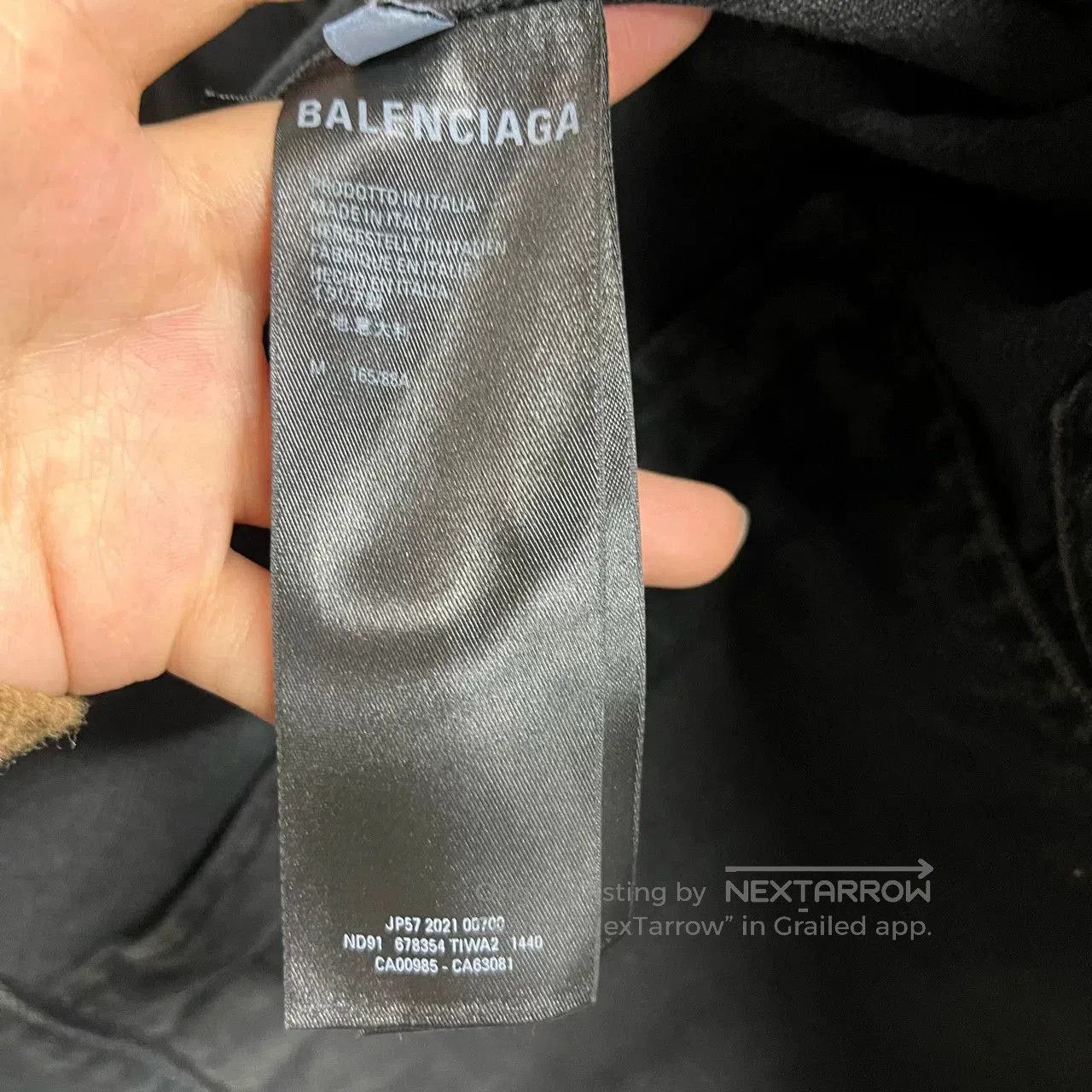Balenciaga Balenciaga Black Denim Graffiti Jacket. Size US S / EU 44-46 / 1 - 7 Thumbnail