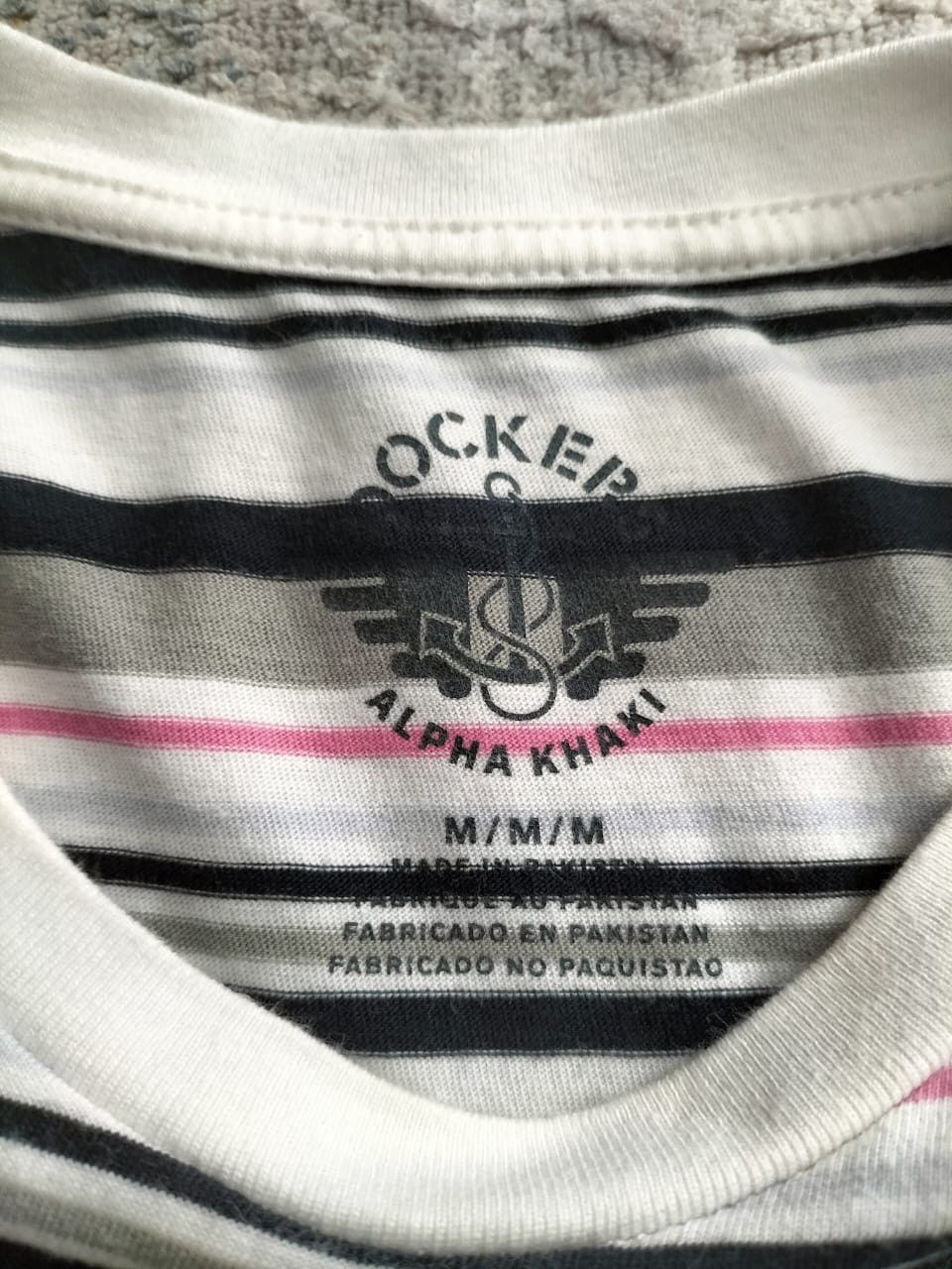 Dockers Dockers Strip Gray T-shirt : M size Size US M / EU 48-50 / 2 - 3 Thumbnail