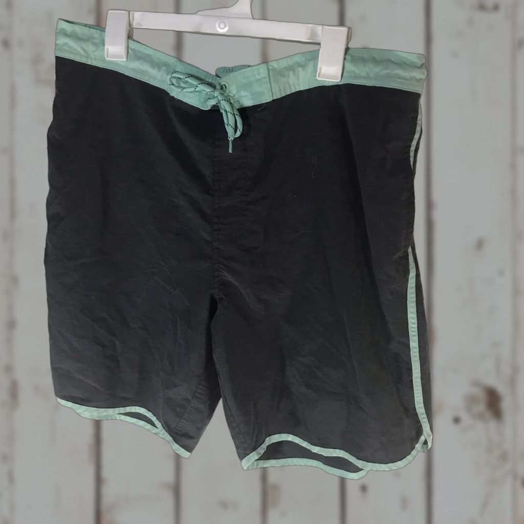 George George Gray Swim Shorts Mens XL (40-42) | Lightweight Breathable Drawstring Beach Swim Bottoms Size US 36 / EU 52 - 1 Thumbnail