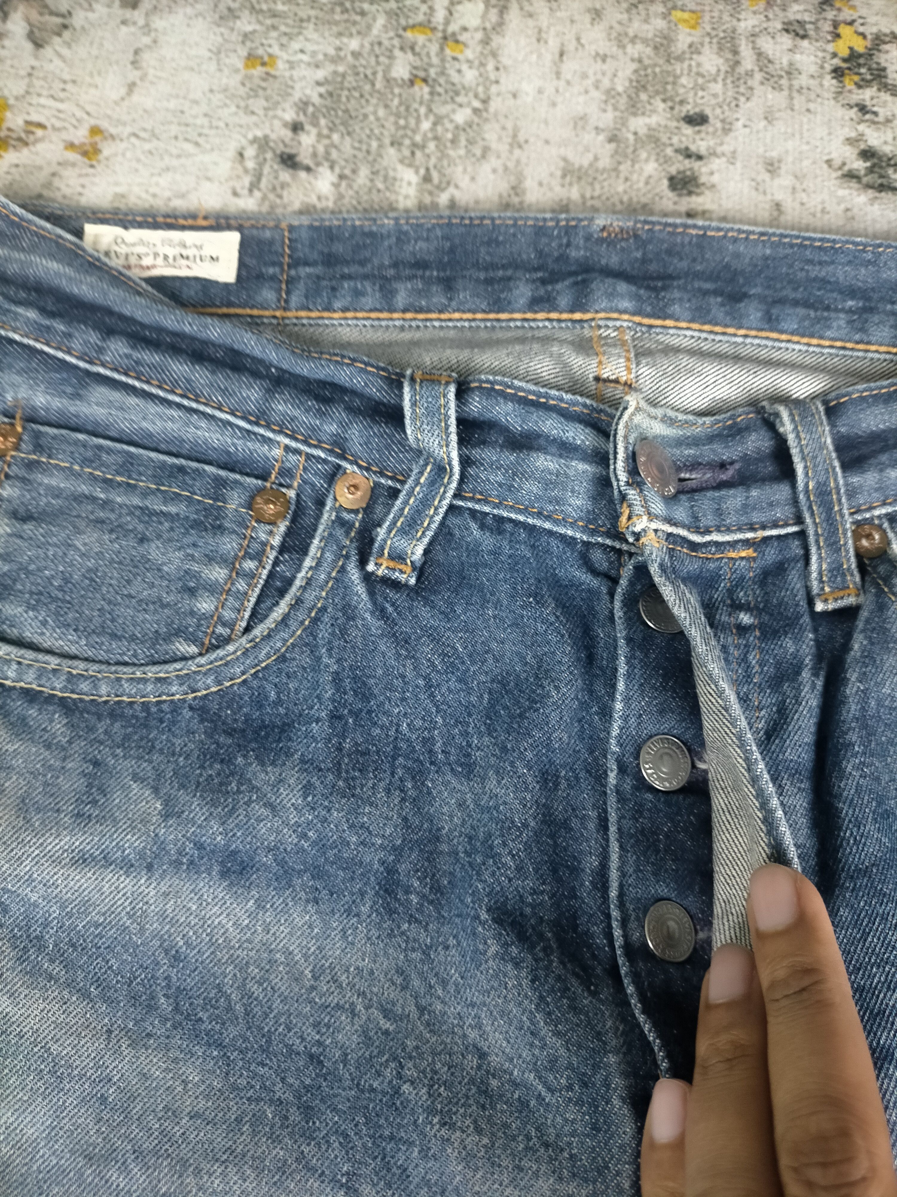 Levi's Vintage Clothing 🔥 Vintage Levis 501 Big E Selvedge Distressed Jeans Size US 30 / EU 46 - 6 Thumbnail