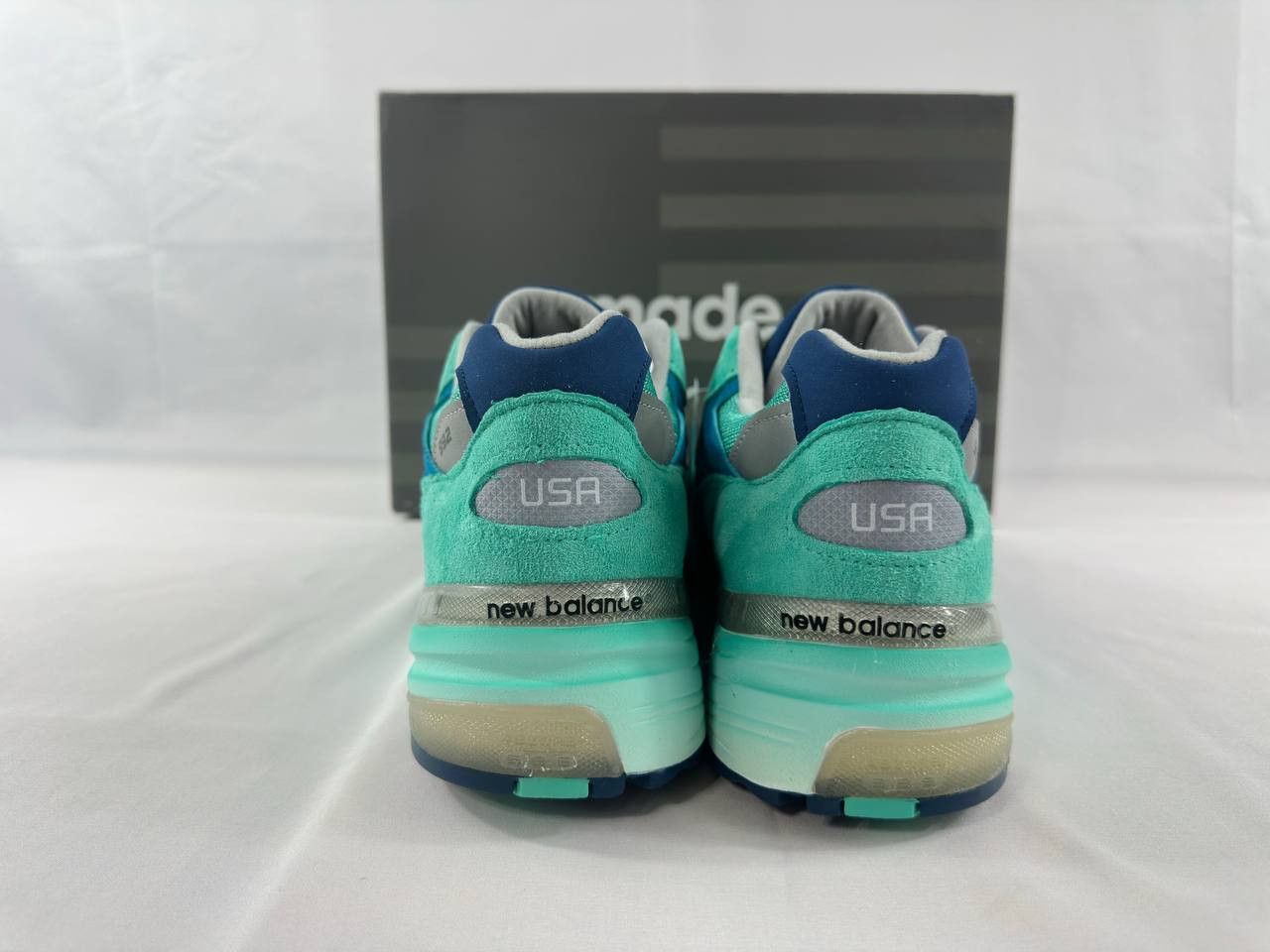 New Balance New Balance 992 MiUSA Blue Silver Metallic Sneakers Size US 10 / EU 43 - 4 Thumbnail