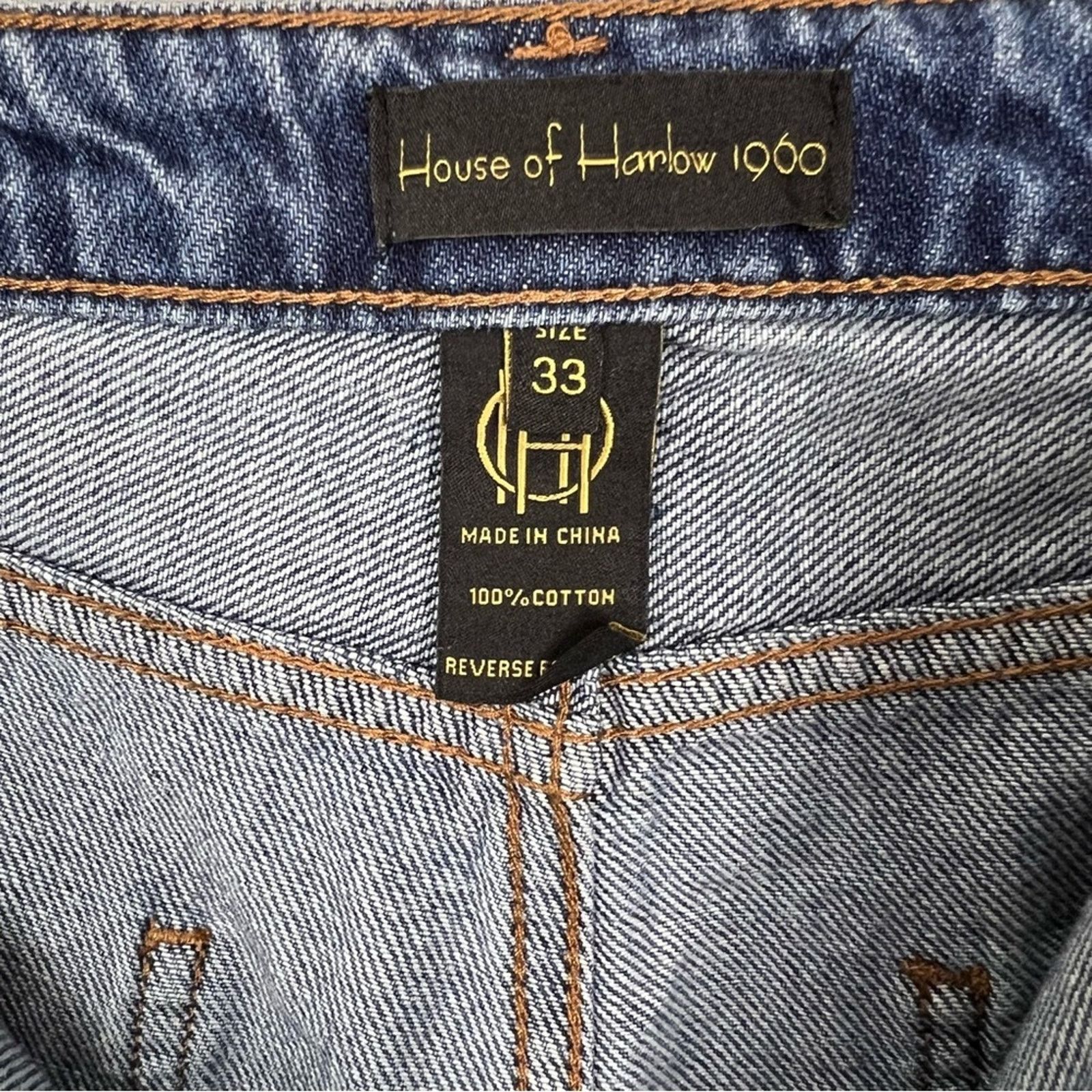 House of Harlow NWT House of Harlow High Rise Mom Denim Shorts Size 33/16 Size 38" / US 16 / IT 52 - 2 Thumbnail