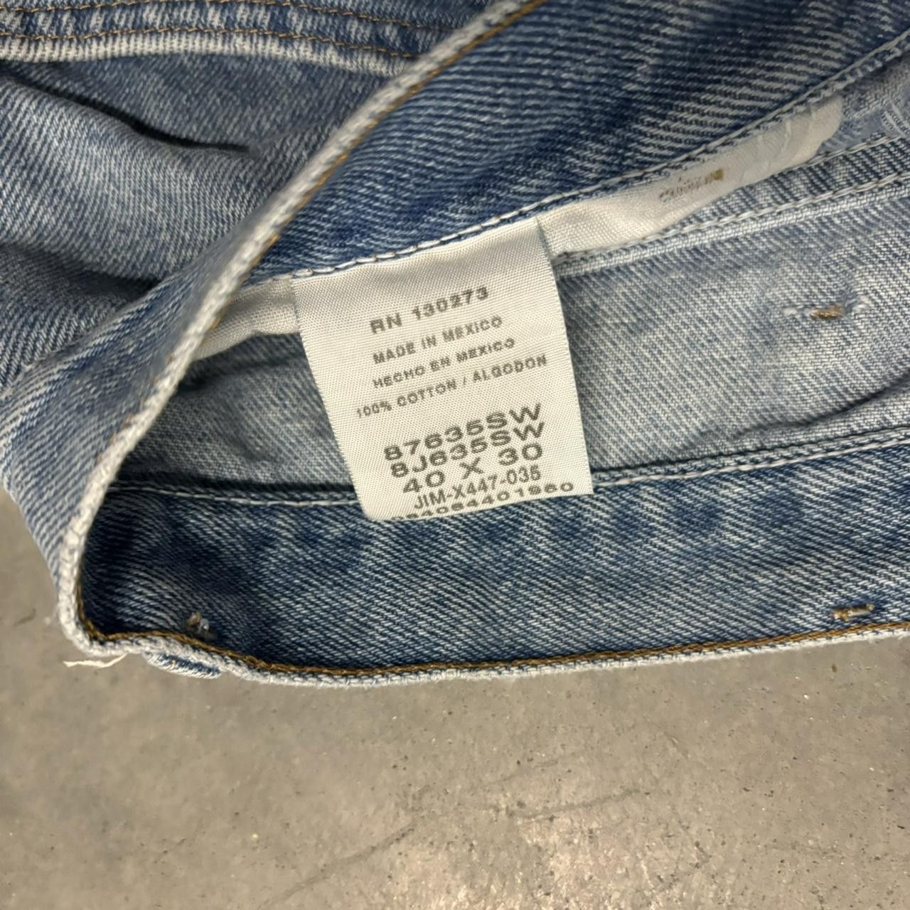 Japanese Brand × Vintage Crazy Vintage Y2K/2000s Baggy Light Wash Skater Denim Jeans! Size US 38 / EU 54 - 7 Thumbnail