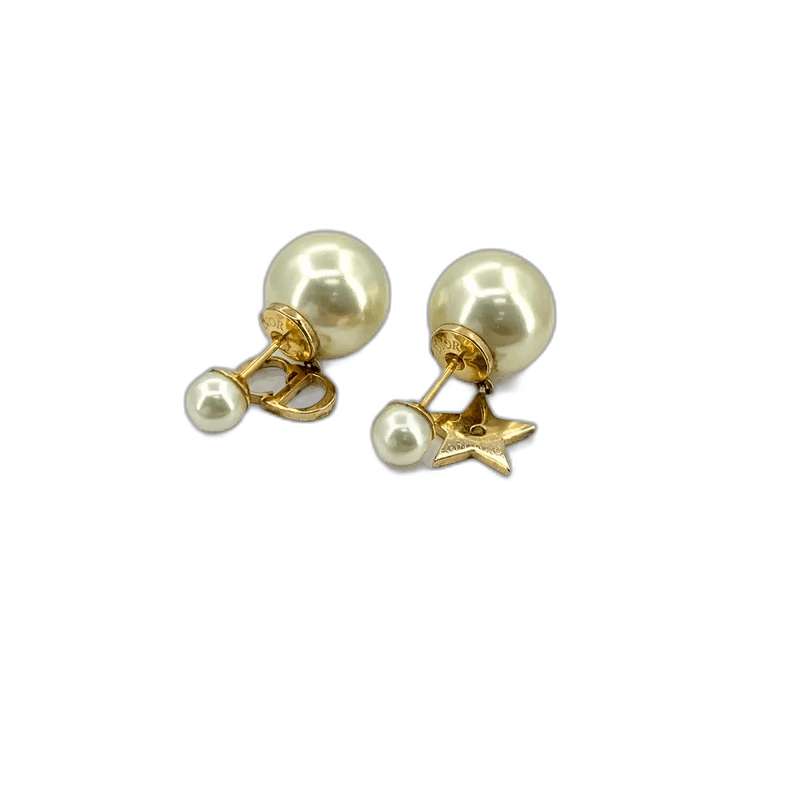 Dior Dior Pearl Star Earrings with Gold Accent Size ONE SIZE - 1 Thumbnail