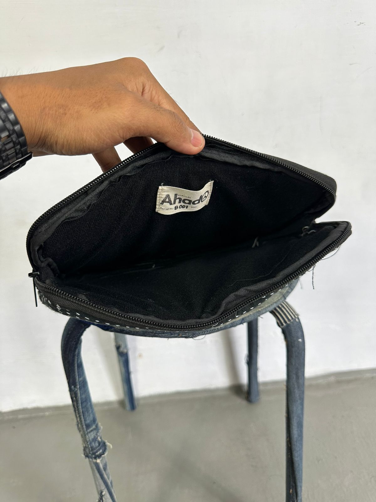 Other Custom Made Distressed Paisley Patchwork Clutch by Ahado Size ONE SIZE - 7 Thumbnail