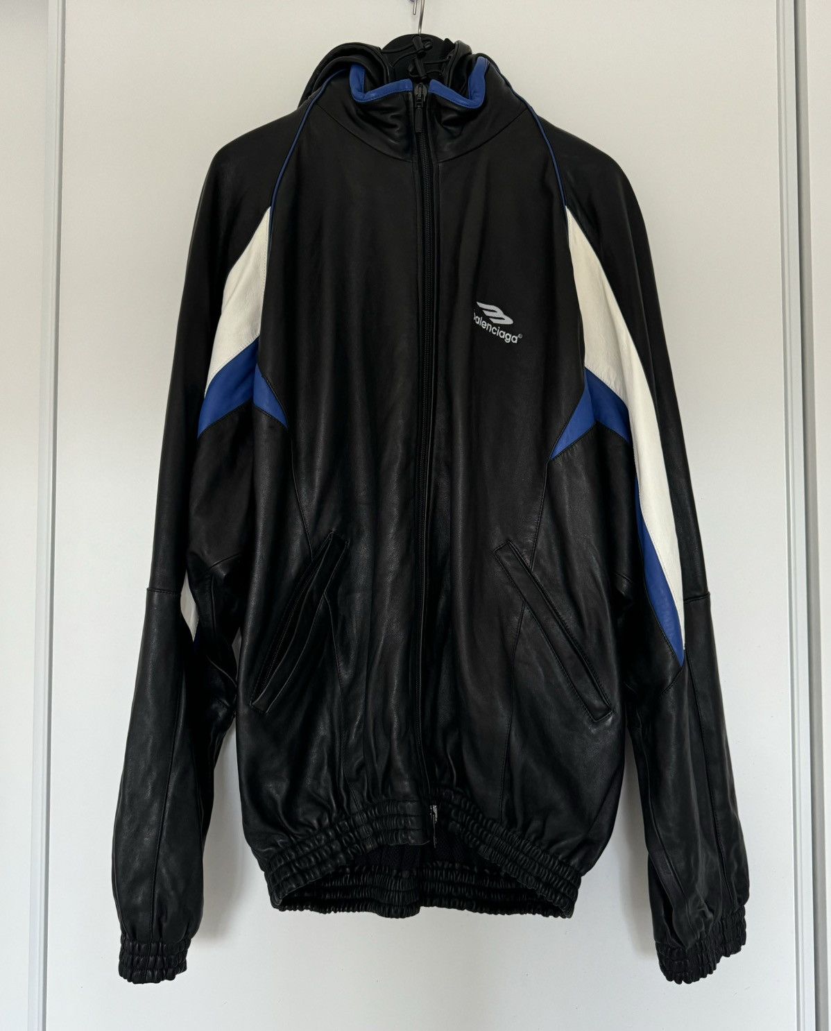 Balenciaga Balenciaga 3b Sports Icon Leather Jacket Size US XL / EU 56 / 4 - 3 Thumbnail