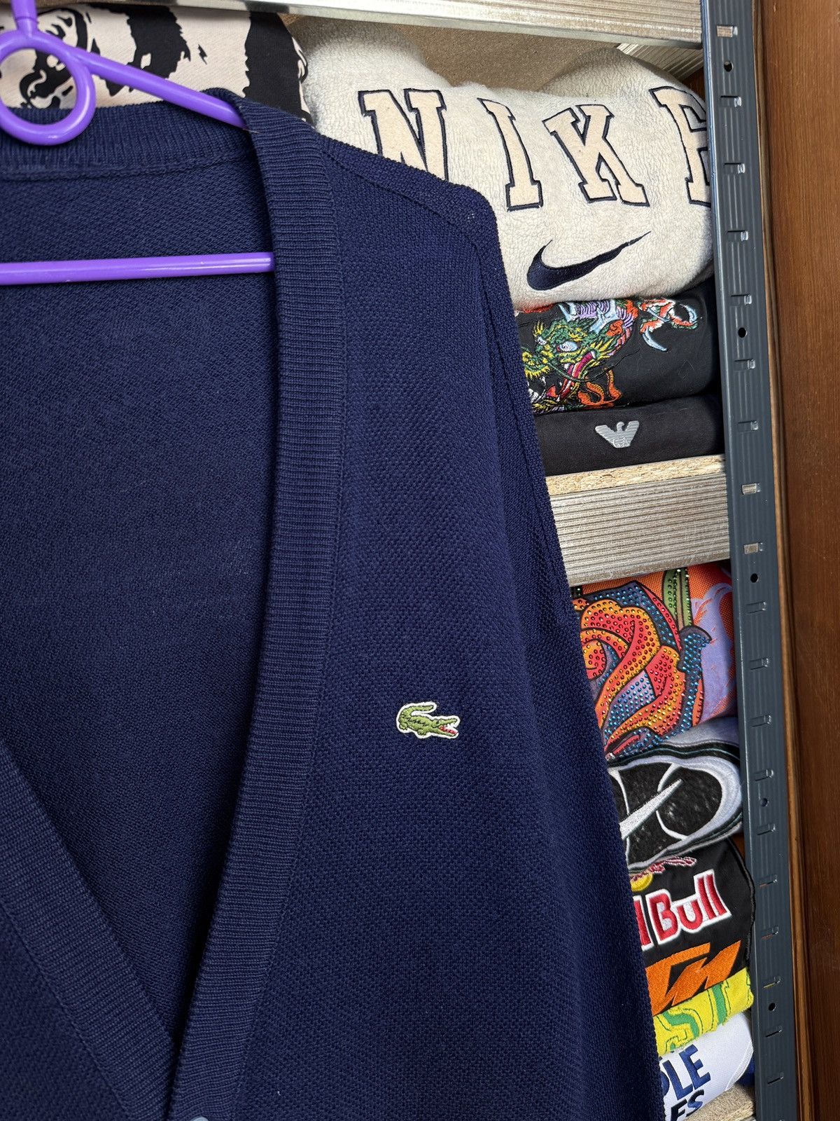 Lacoste Vintage Y2K Lacoste Cardigan Wool Sweater 90s Rare Size L/XL Size US XL / EU 56 / 4 - 3 Thumbnail