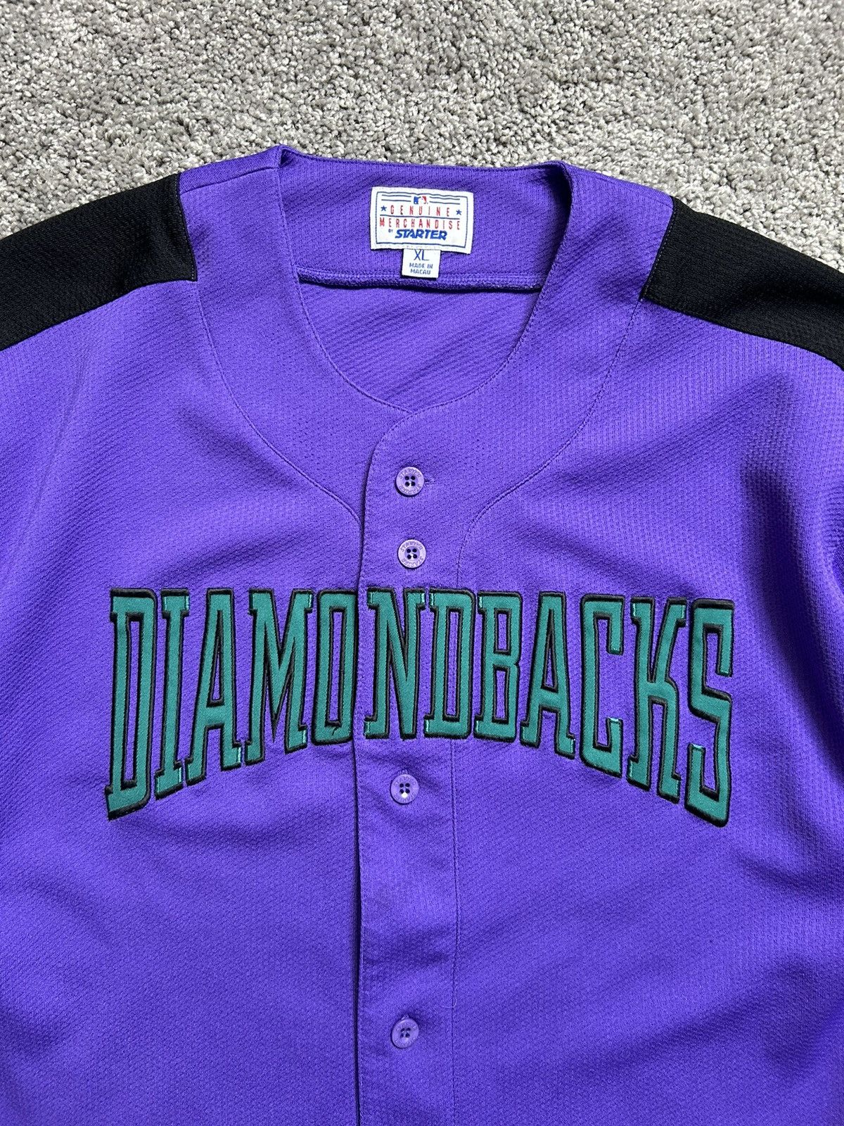 MLB × Starter × Vintage Vintage 80s MLB Starter Diamondbacks Baseball Jersey Size US XL / EU 56 / 4 - 3 Thumbnail