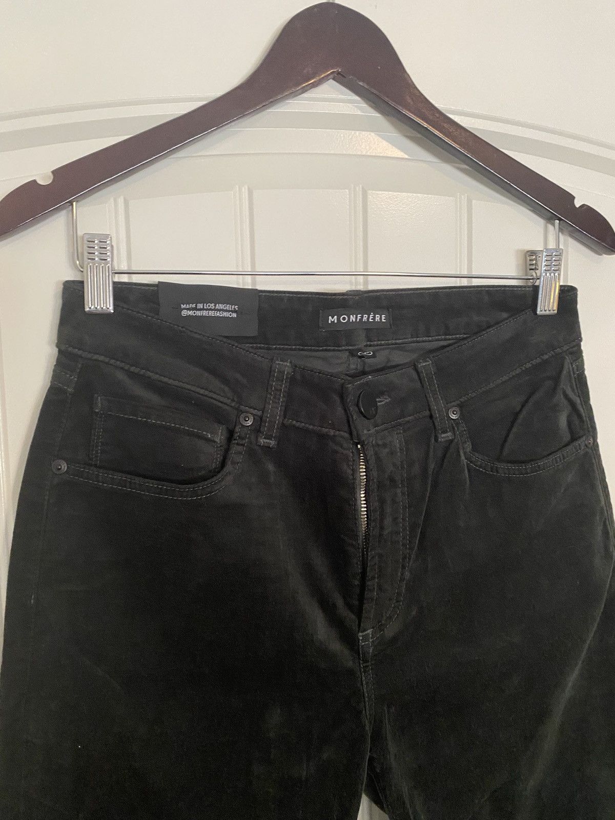 MONFRERE Monfrere Dark Green Velvet Pants Size US 30 / EU 46 - 4 Thumbnail