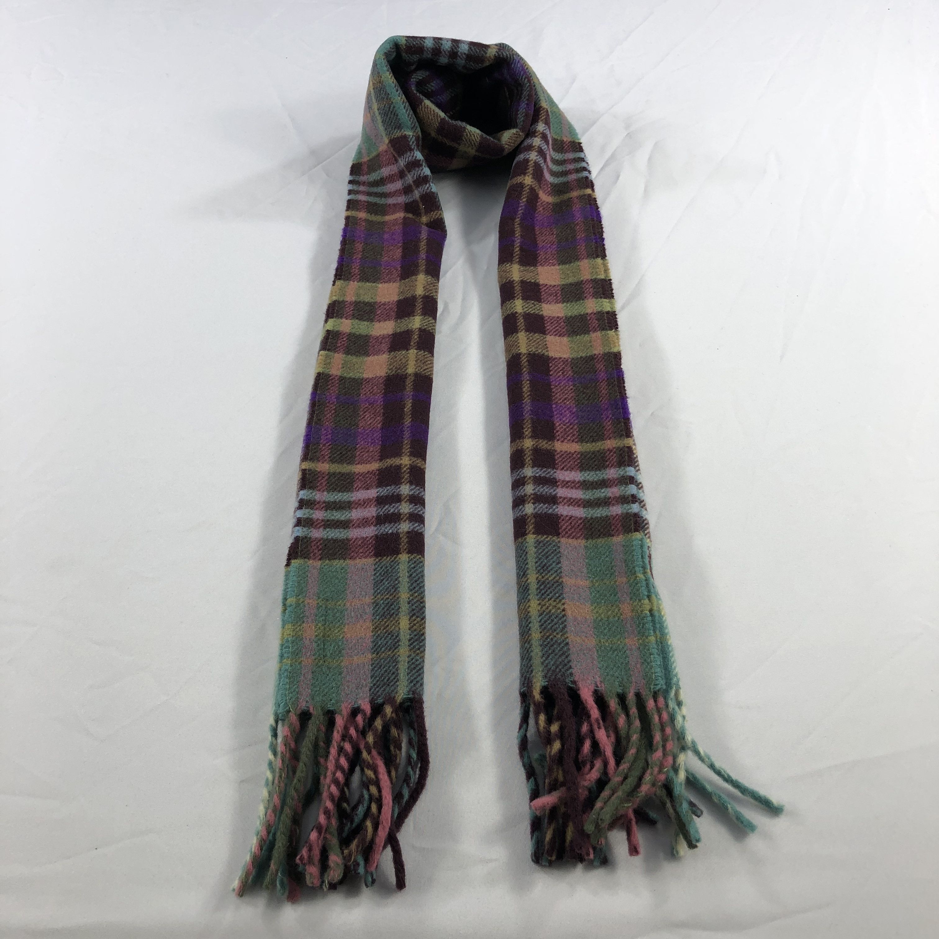 Polo Ralph Lauren Polo Ralph Lauren Tartan Wool Scarf Muffler V1005 Size ONE SIZE - 1 Thumbnail