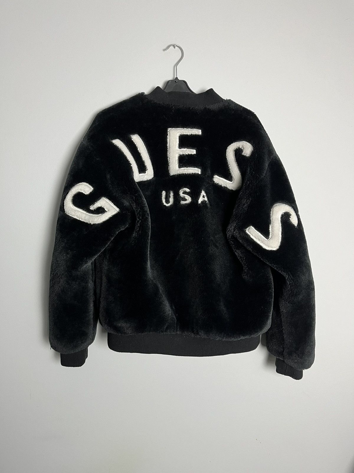 Guess Streetwear Vintage Guess fur jacket Grailed