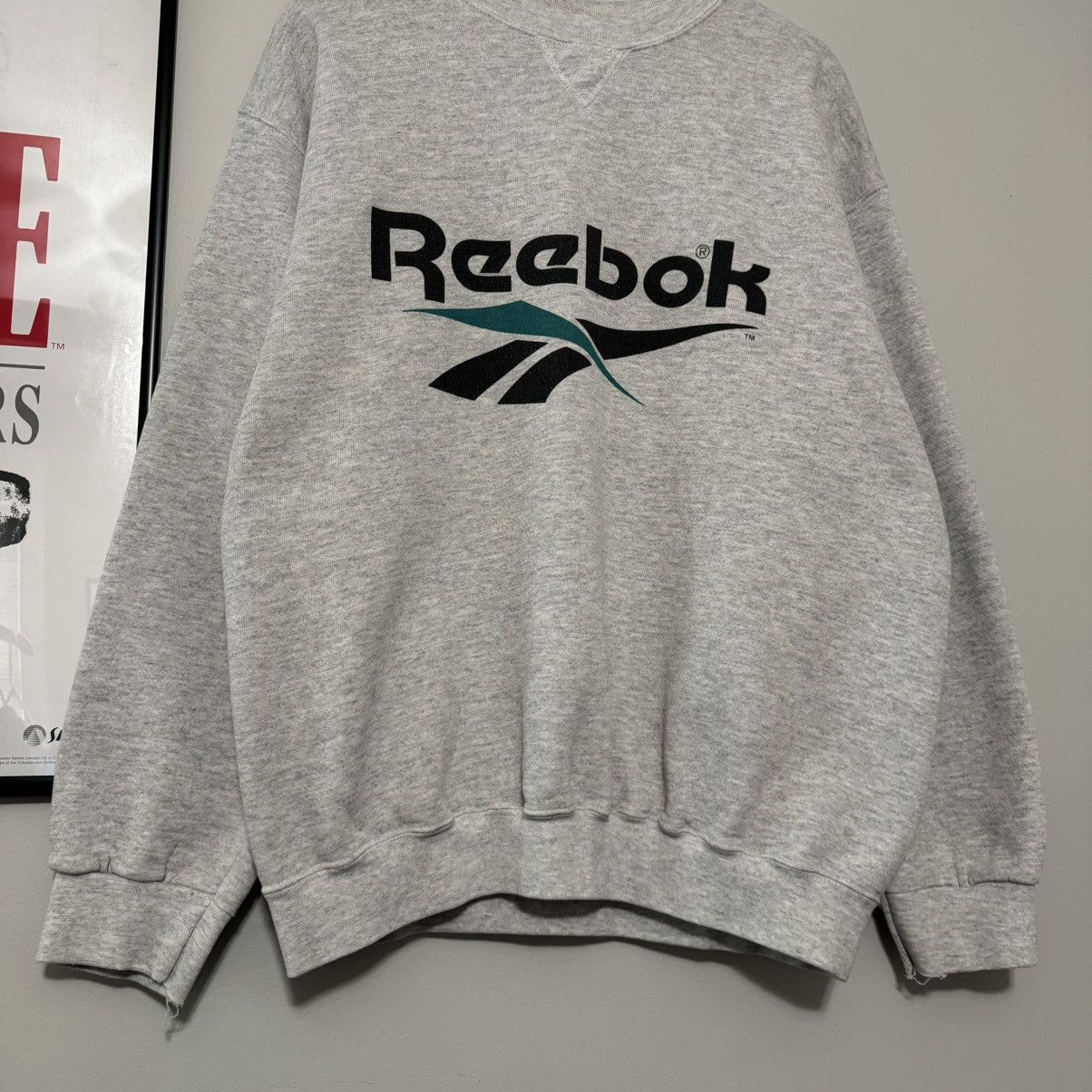 Reebok × Vintage VINTAGE 90s REEBOK BIG LOGO CREWNECK SWEATSHIRT Size US L / EU 52-54 / 3 - 3 Thumbnail