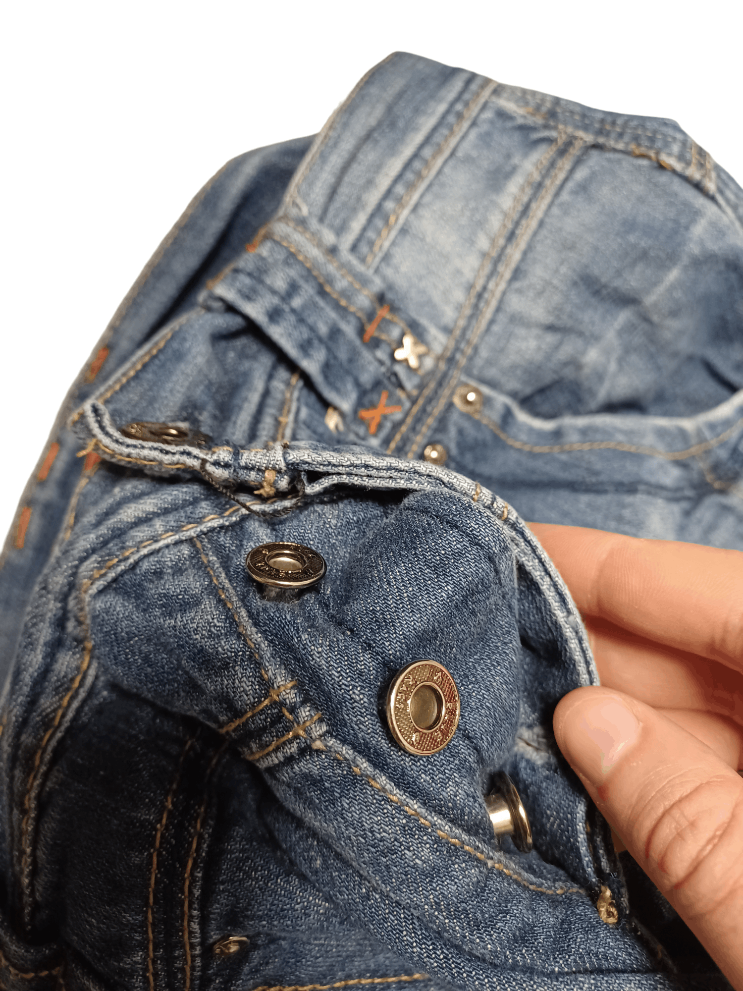 Japanese Brand BLUE RAGS FANTASTIC DOUBLE KNEE BAGGY RELAXED JAPANESE JEANS Size US 32 / EU 48 - 5 Thumbnail