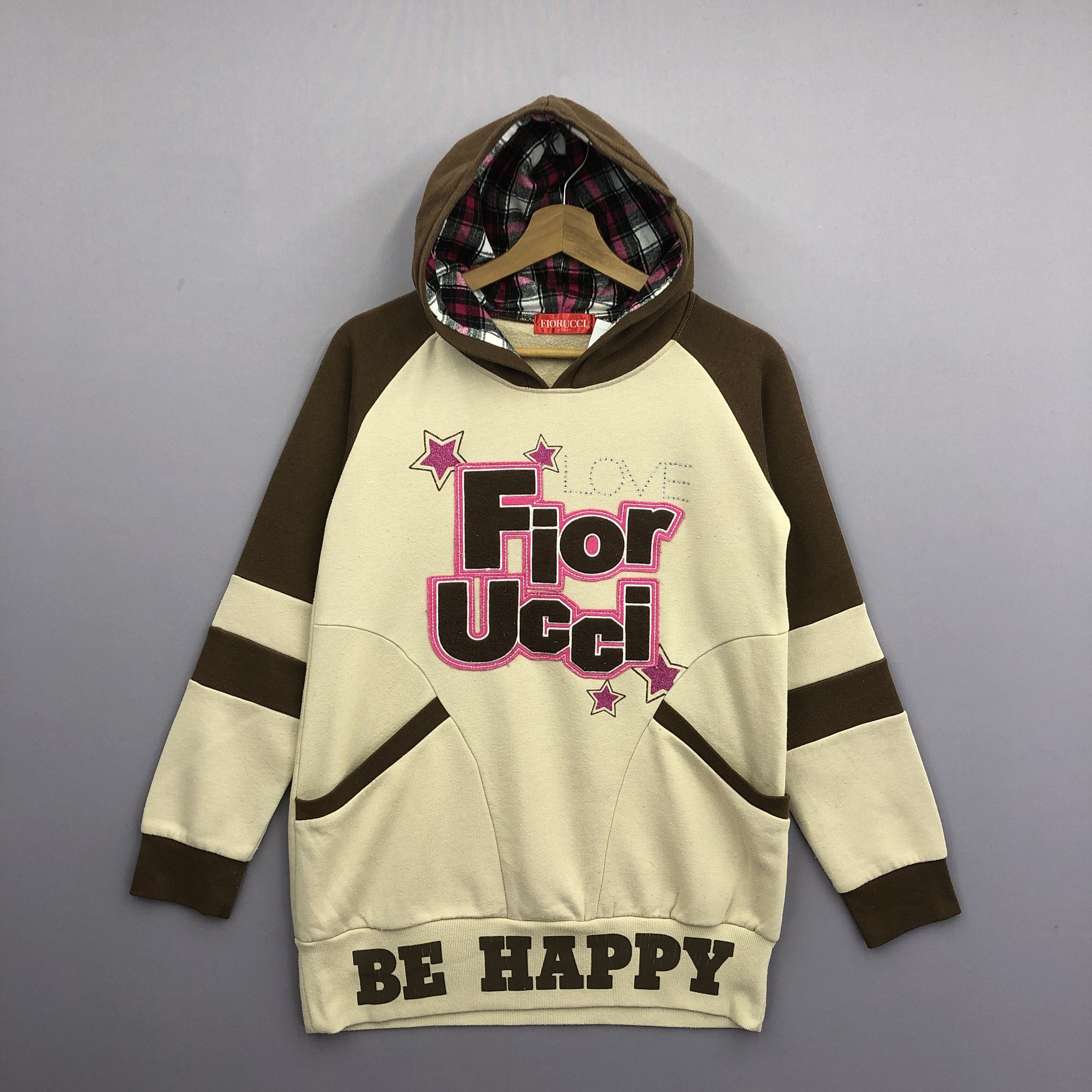 Fiorucci × Vintage Vintage Fiorucci Hoodie Sweater Fiorucci Hooded Sweatshirt Size S / US 4 / IT 40 - 2 Thumbnail