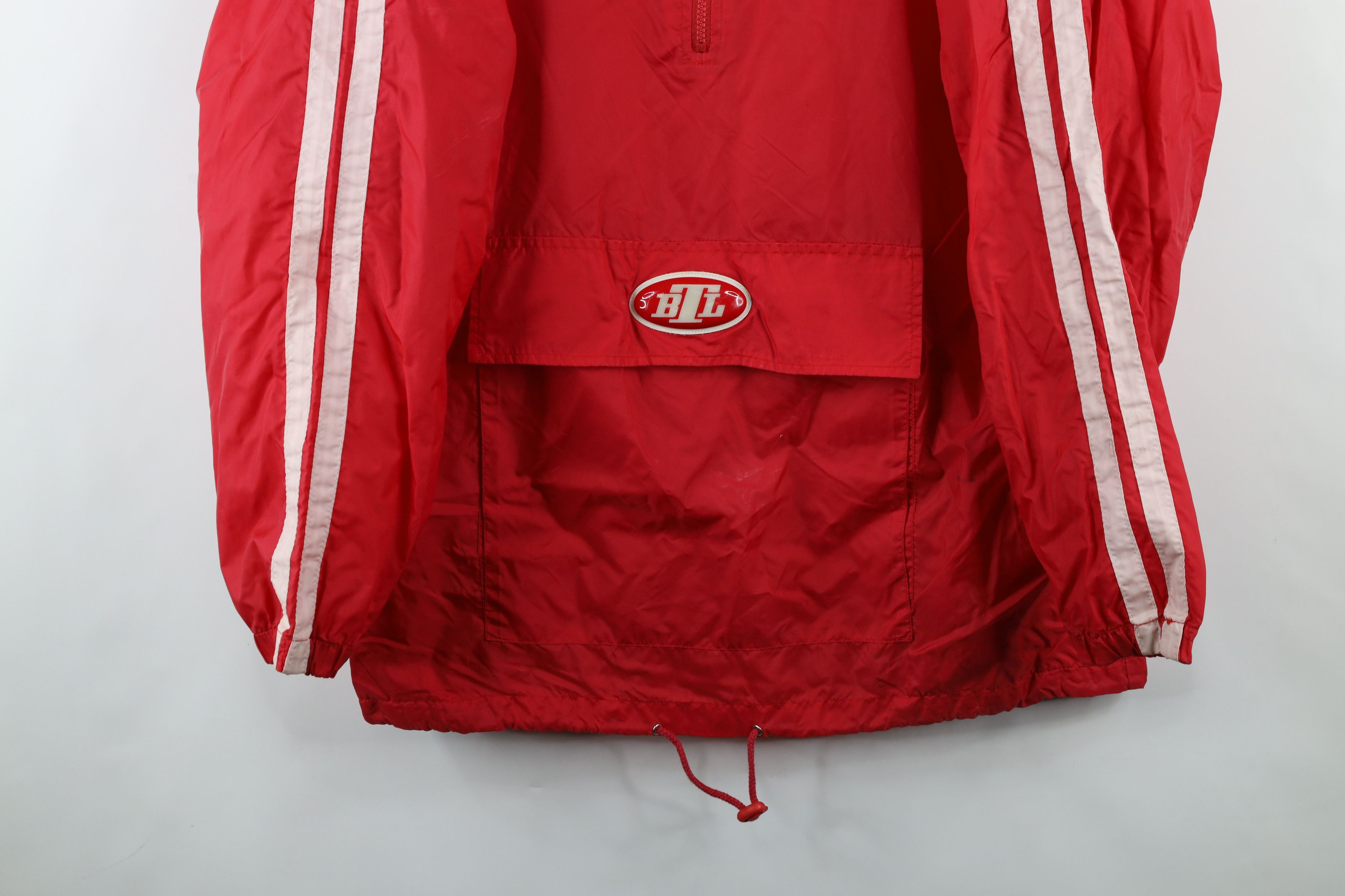 Vintage Vintage Y2K 2000 Millennium Half Zip Windbreaker Jacket Red Size US XL / EU 56 / 4 - 3 Thumbnail