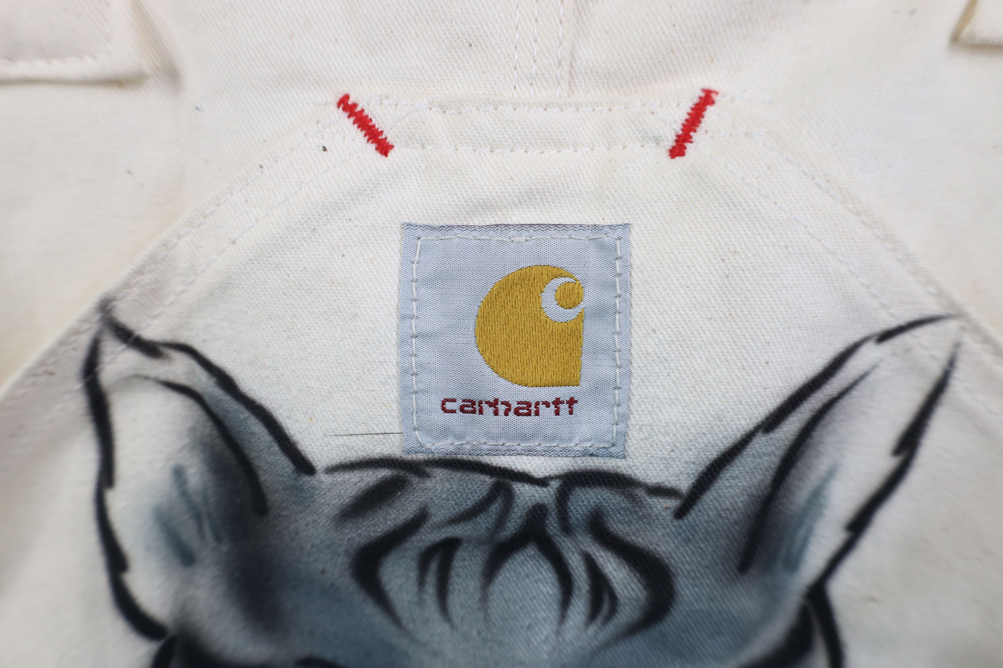 Carhartt Vtg 90s Carhartt Air Brush Zeta Phi Beta Sorority Overalls Size 38" / US 16 / IT 52 - 7 Thumbnail