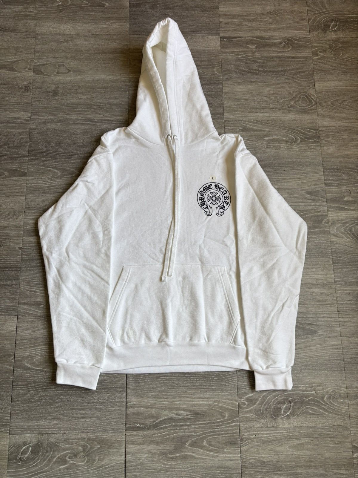 Chrome Hearts Chrome Hearts White Miami Horseshoe Hoodie Size US L / EU 52-54 / 3 - 5 Thumbnail