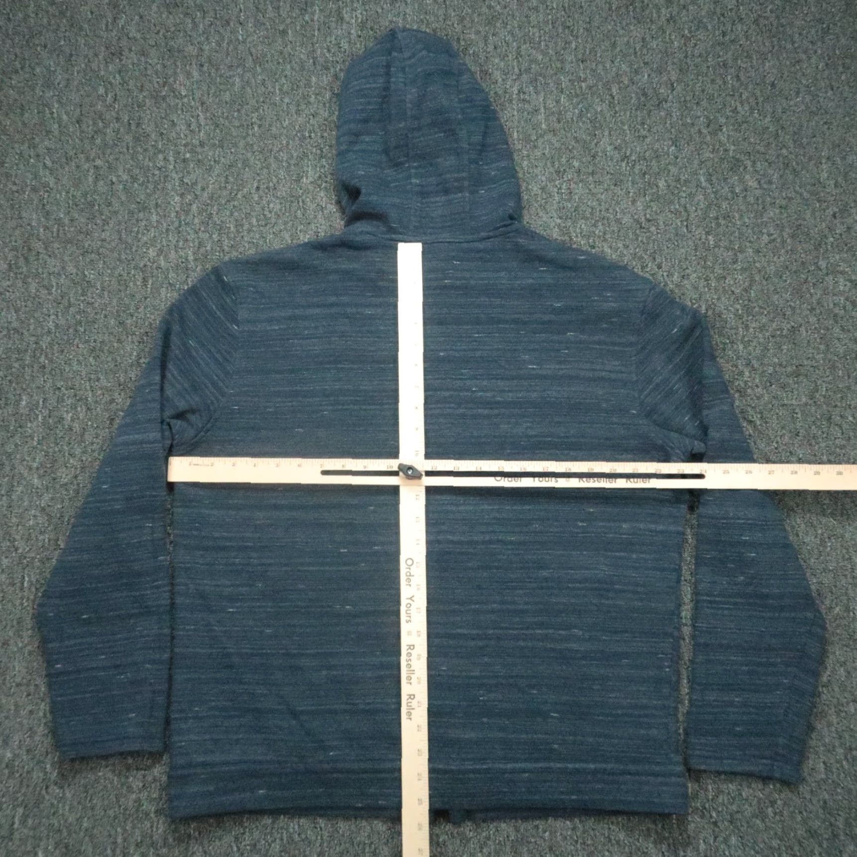 John Varvatos John Varvatos Hoodie Men XL Blue Space Dyed Full Zip Pockets Size US XL / EU 56 / 4 - 6 Thumbnail