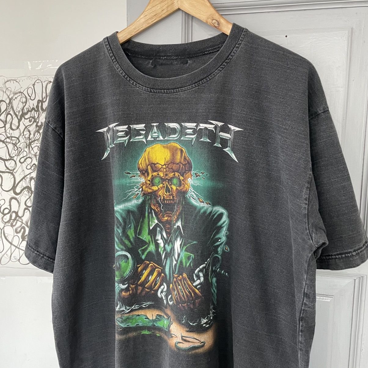 Band Tees × Megadeth × Vintage Vintage Y2K Megadeth Vic Rattleheaded Band Tee Size US XXL / EU 58 / 5 - 5 Thumbnail